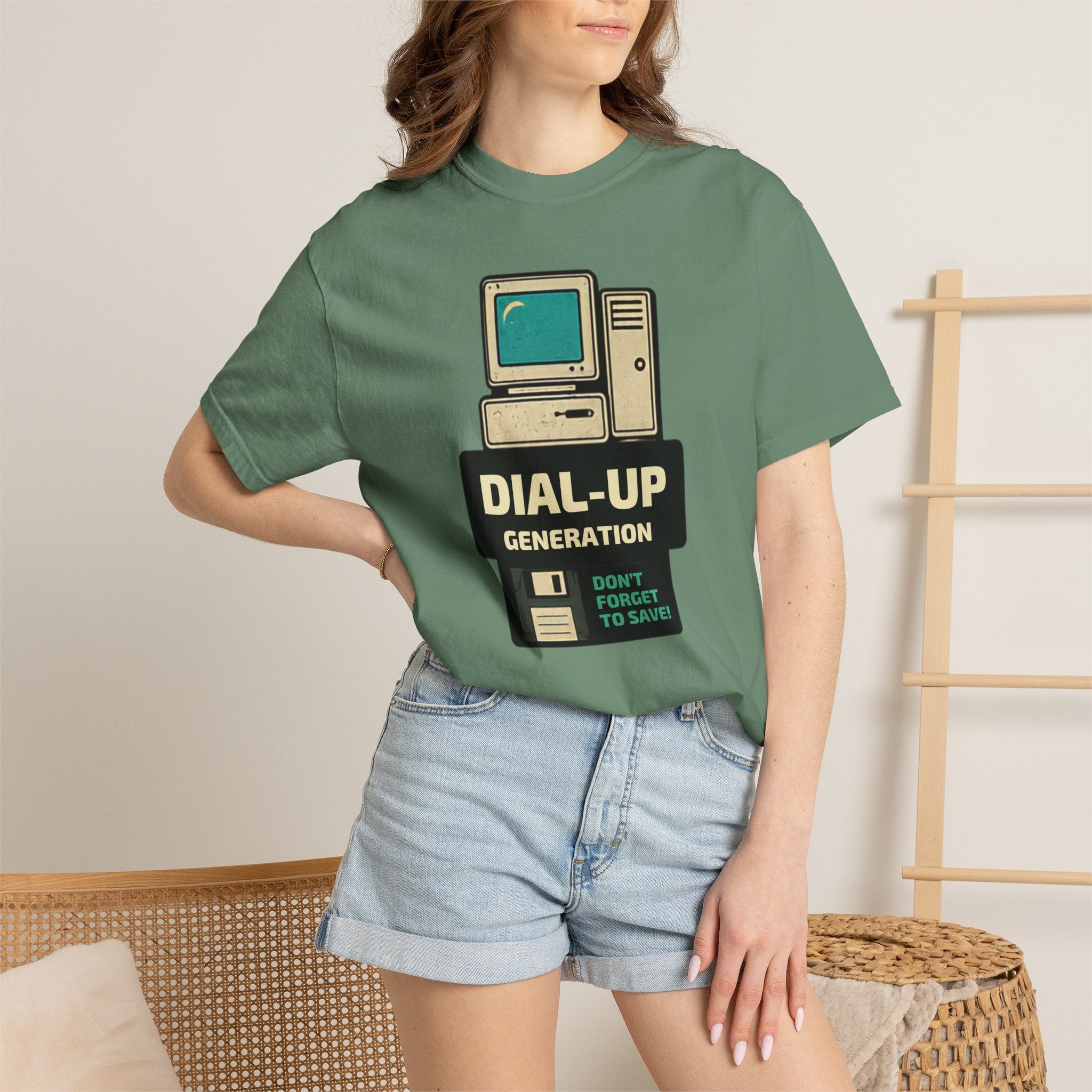 Dial-Up Generation T-Shirt — Retro Computer Vintage Tech Tee