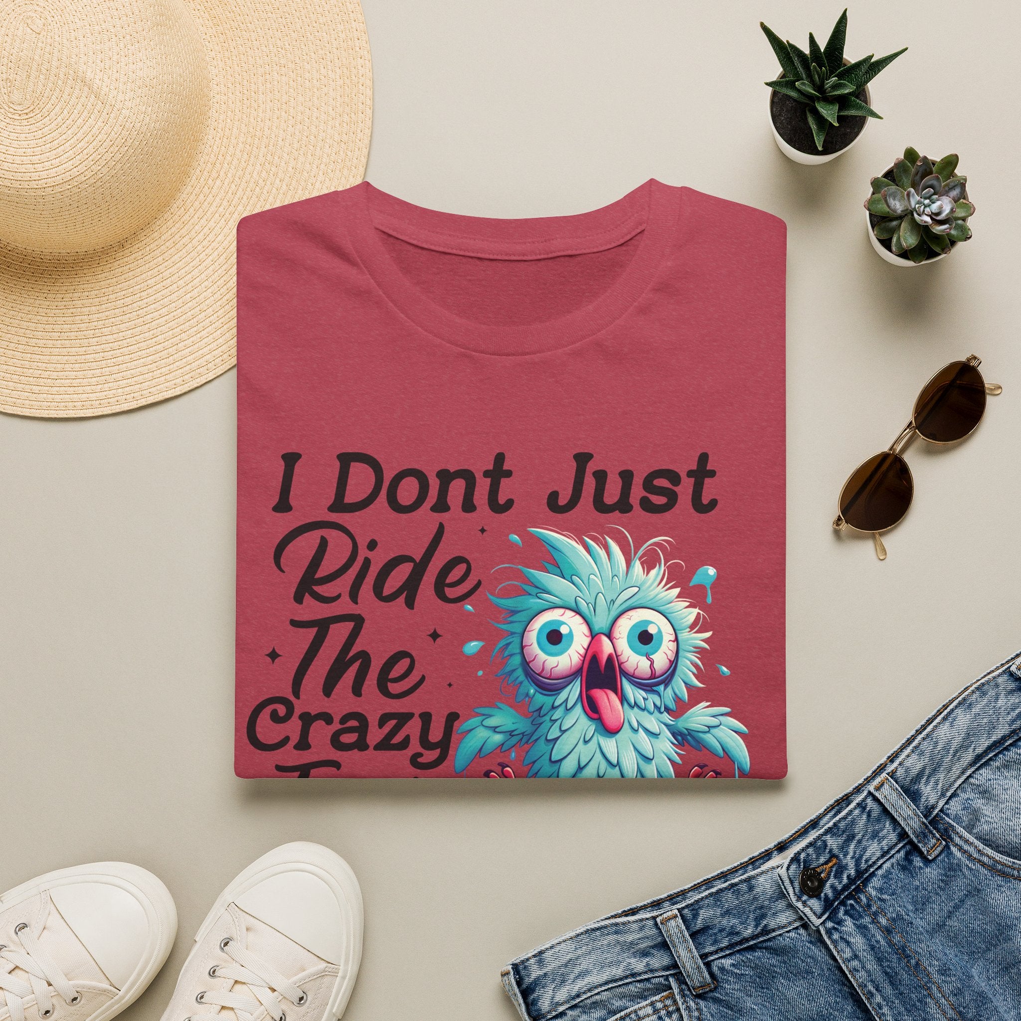 Crazy Train Bird Owl T-Shirt — "I Don't Just Ride the Crazy Train, I Drive It" Graphic Tee