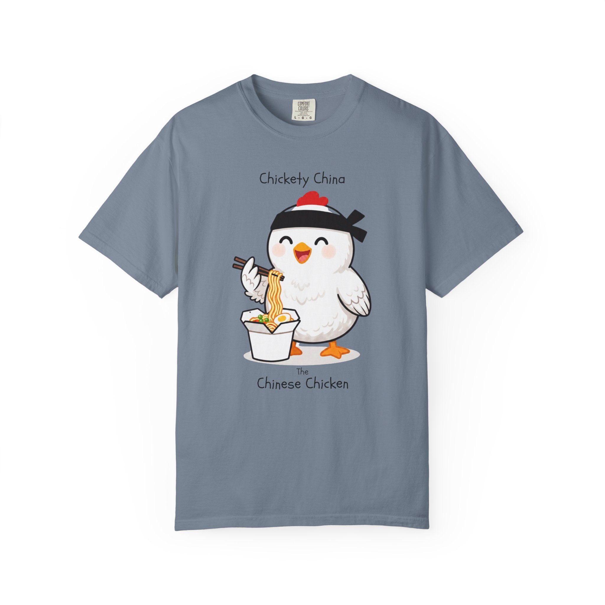 Chinese Chicken Ramen T-Shirt — Chickety China sumo Cute Noodle Chicken Graphic Tee