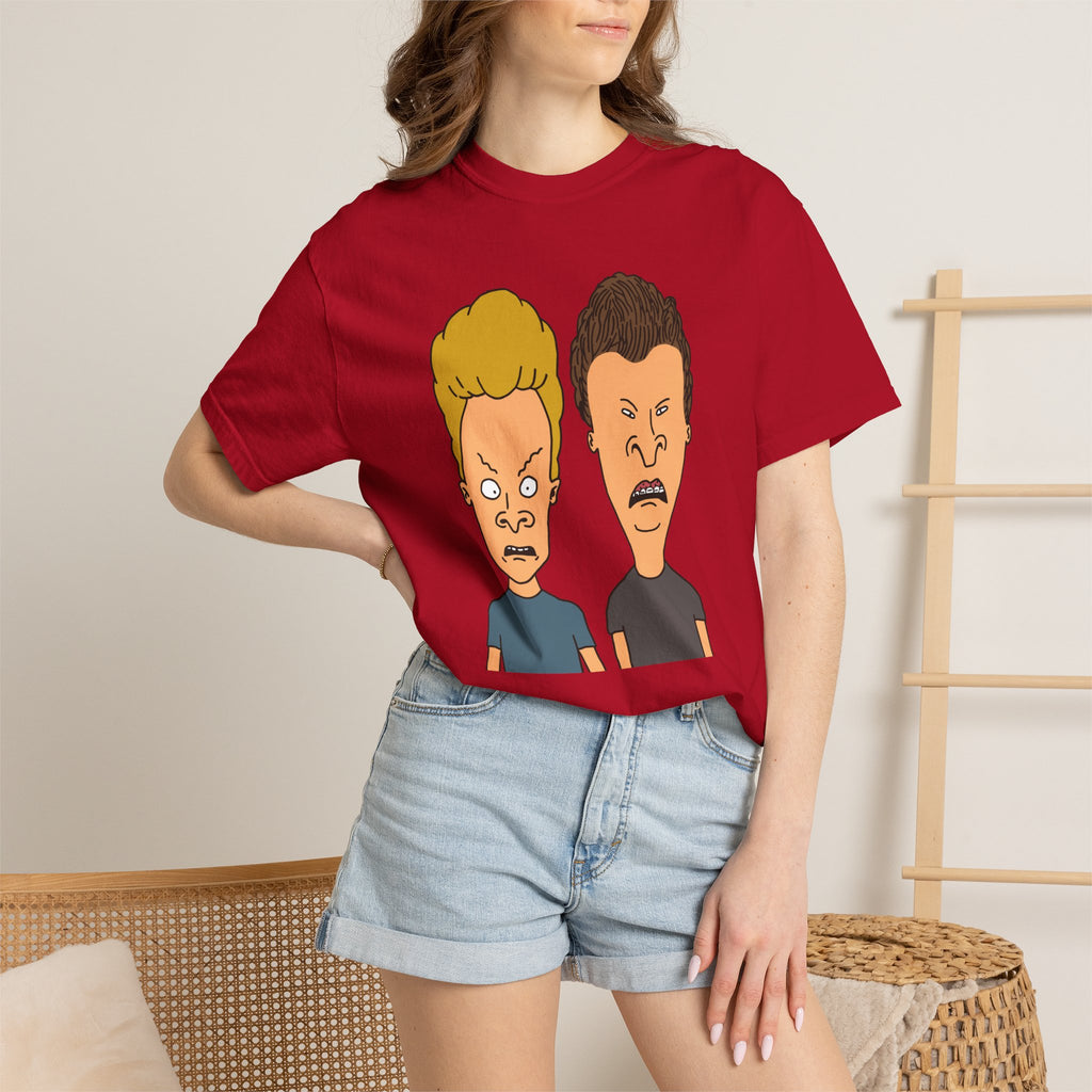 Beevis Butthead Graphic Iconic Cartoon Duo Face