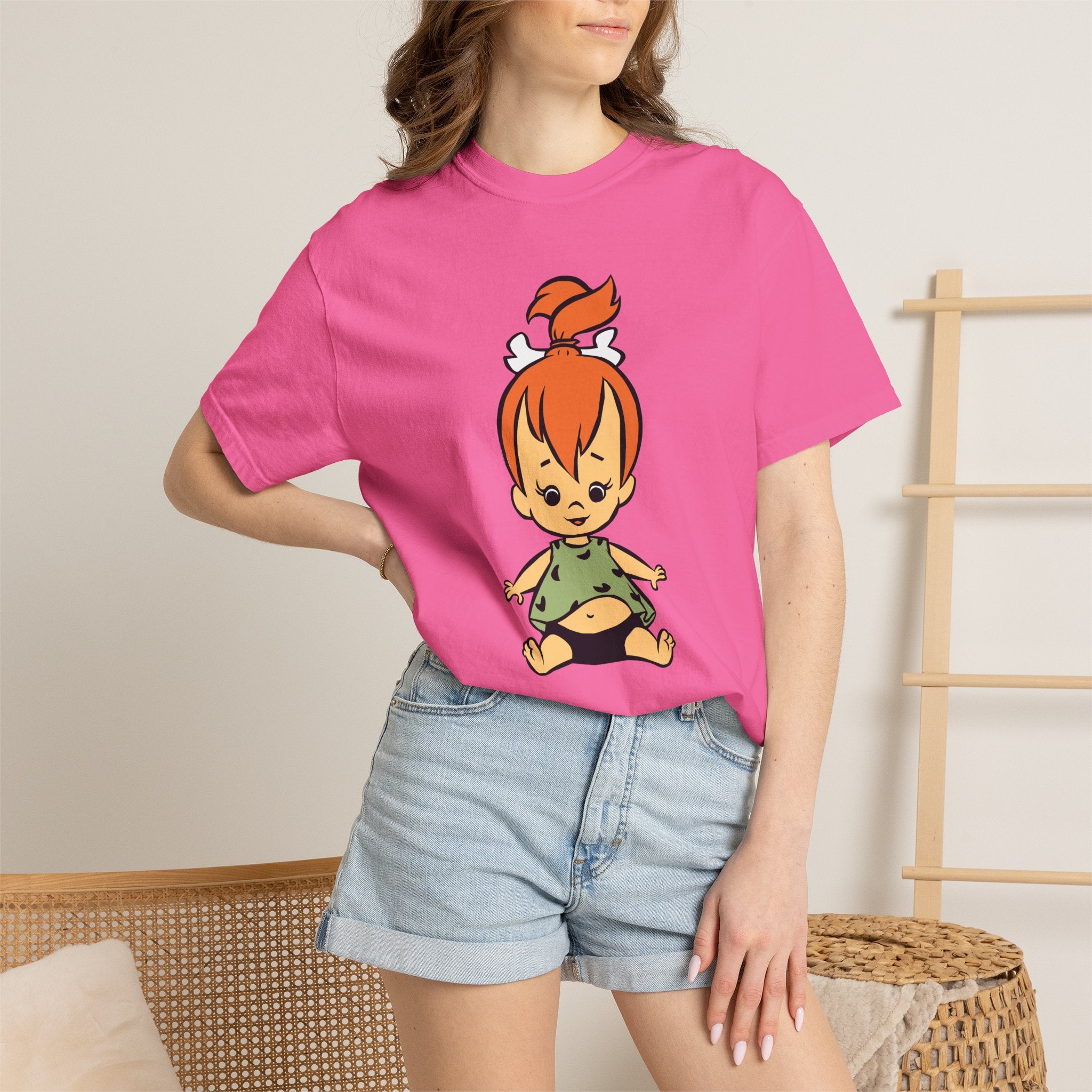 Flintstones Pebbles Baby Cartoon T-Shirt — Retro Animated Character Tee