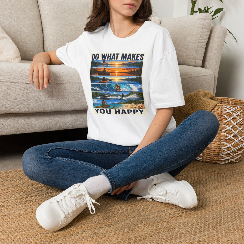 T‑Shirt — "Do What Makes You Happy" Outdoor Adventure Graphic Tee