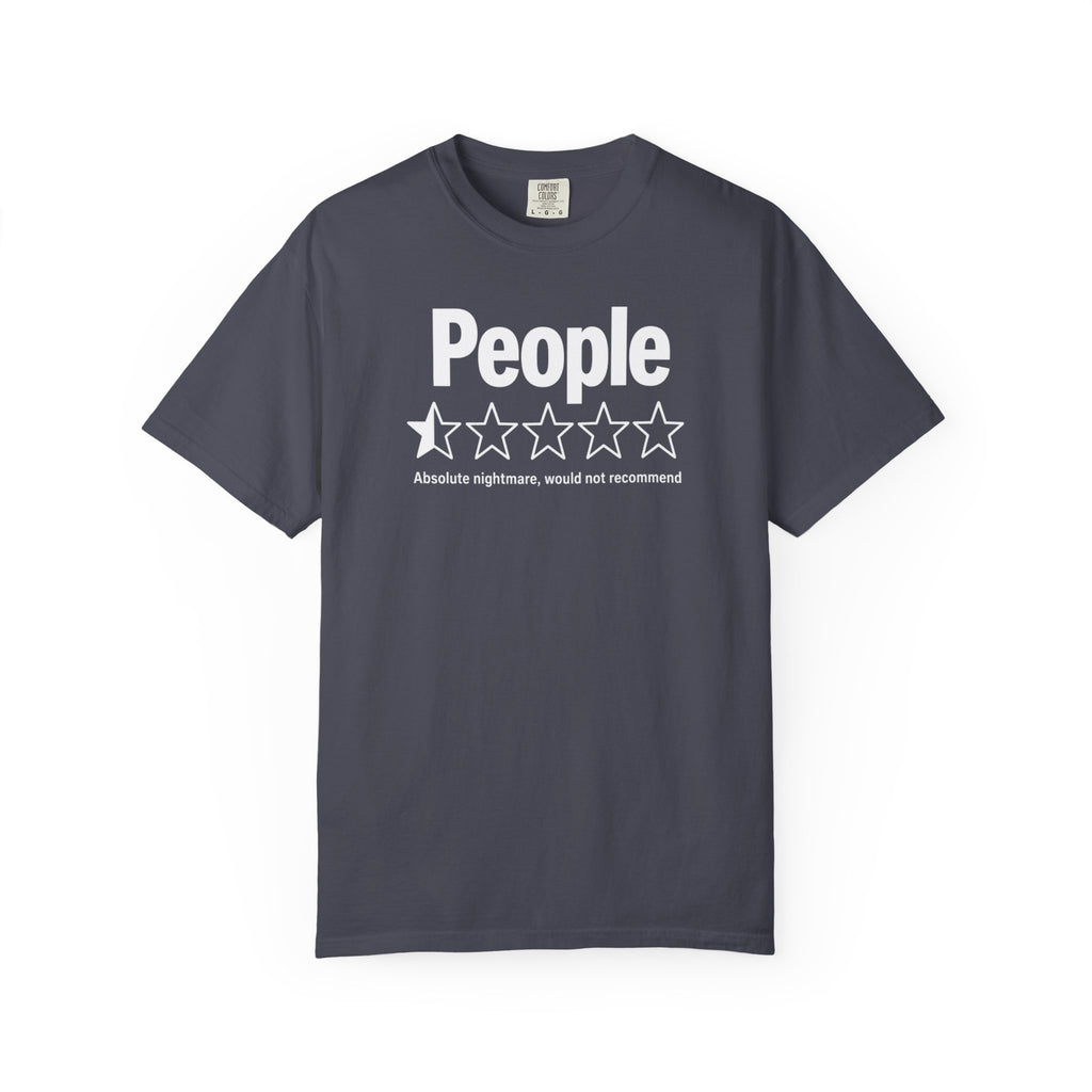 People 1-Star Rating T-Shirt — Funny Anti-Social Graphic Tee