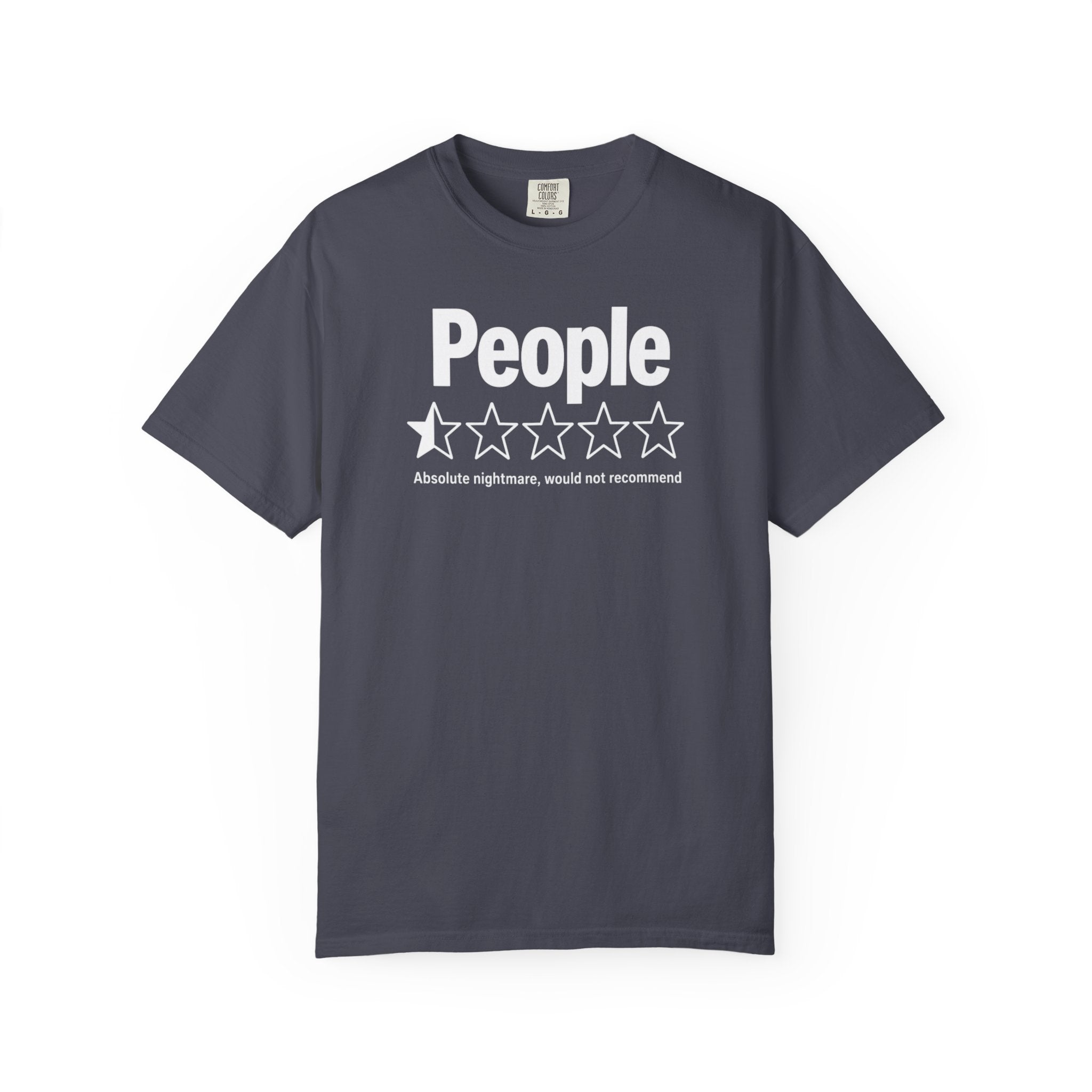 People 1-Star Rating T-Shirt — Funny Anti-Social Graphic Tee