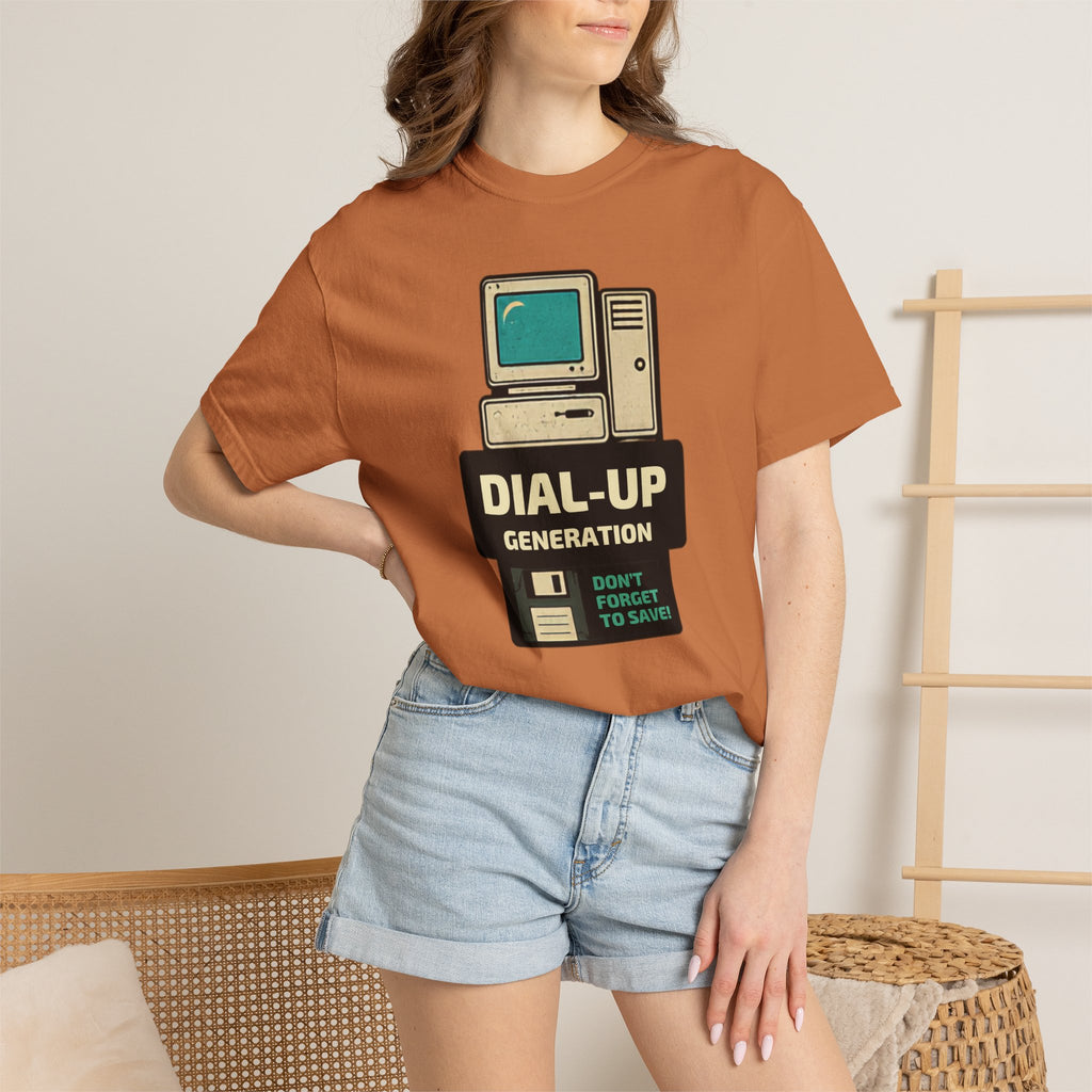 Dial-Up Generation T-Shirt — Retro Computer Vintage Tech Tee