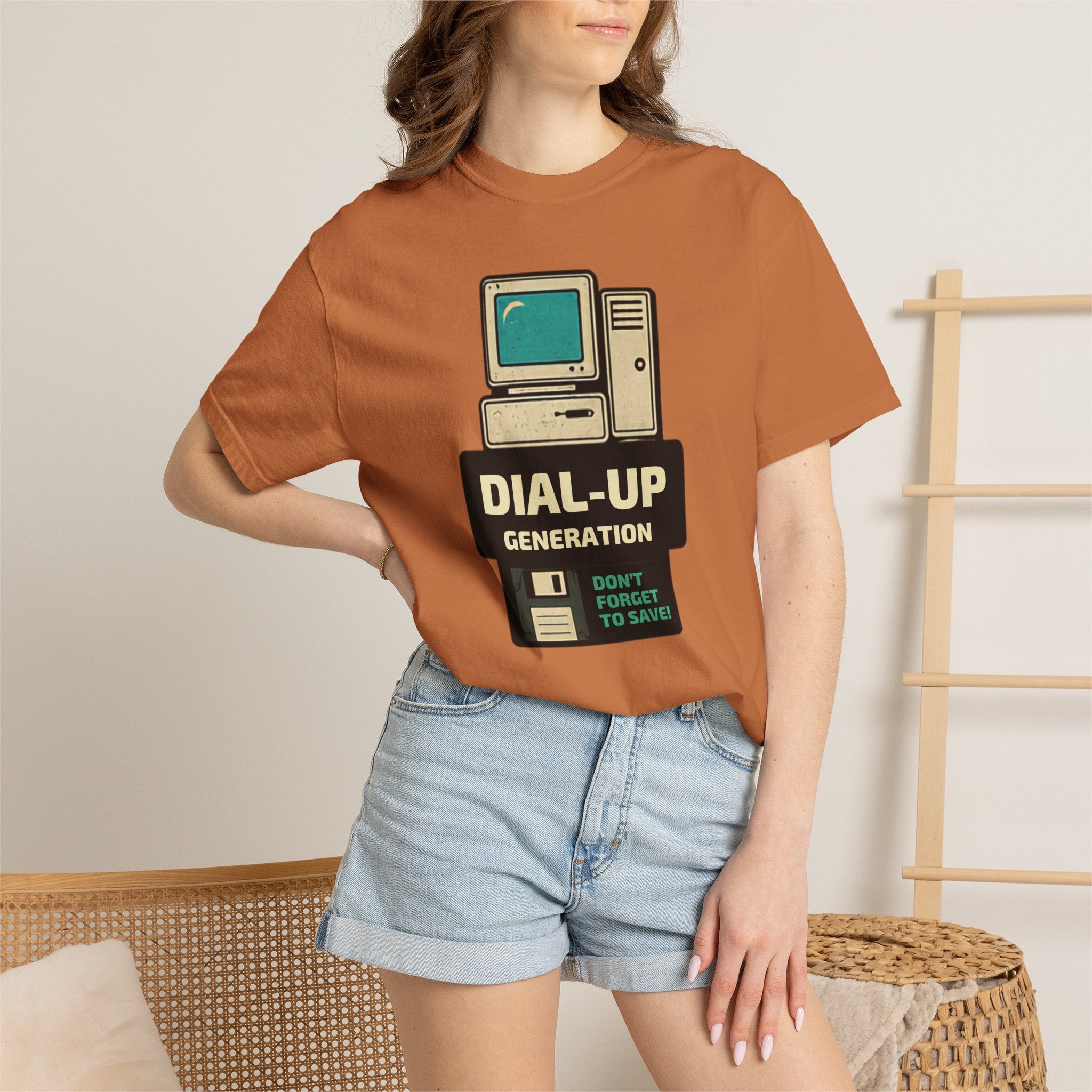 Dial-Up Generation T-Shirt — Retro Computer Vintage Tech Tee