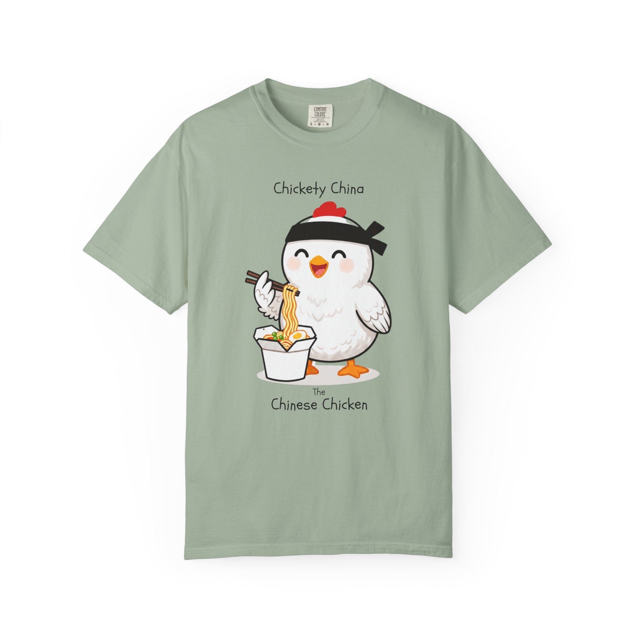 Chinese Chicken Ramen T-Shirt — Chickety China sumo Cute Noodle Chicken Graphic Tee