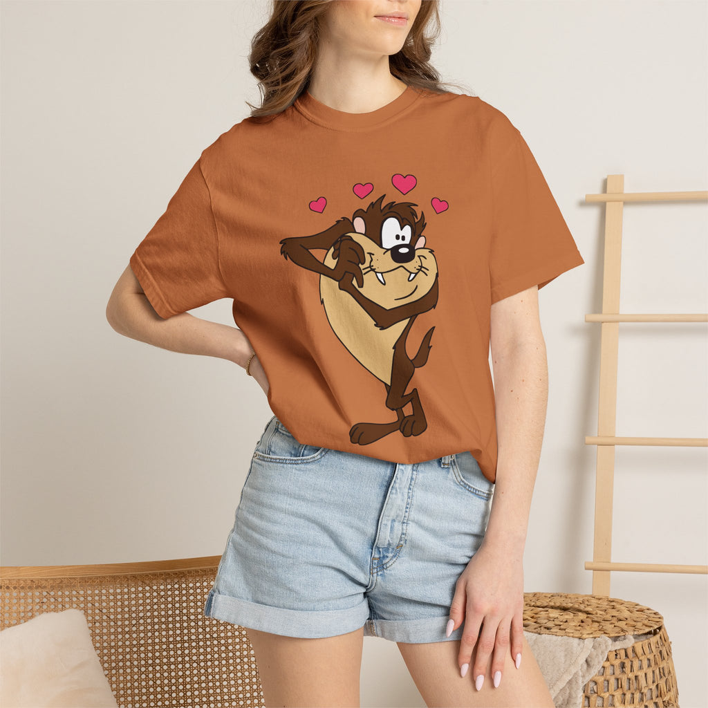 TAZ LOVE Tasmanian Devil Hug Design (Hearts) cartoon