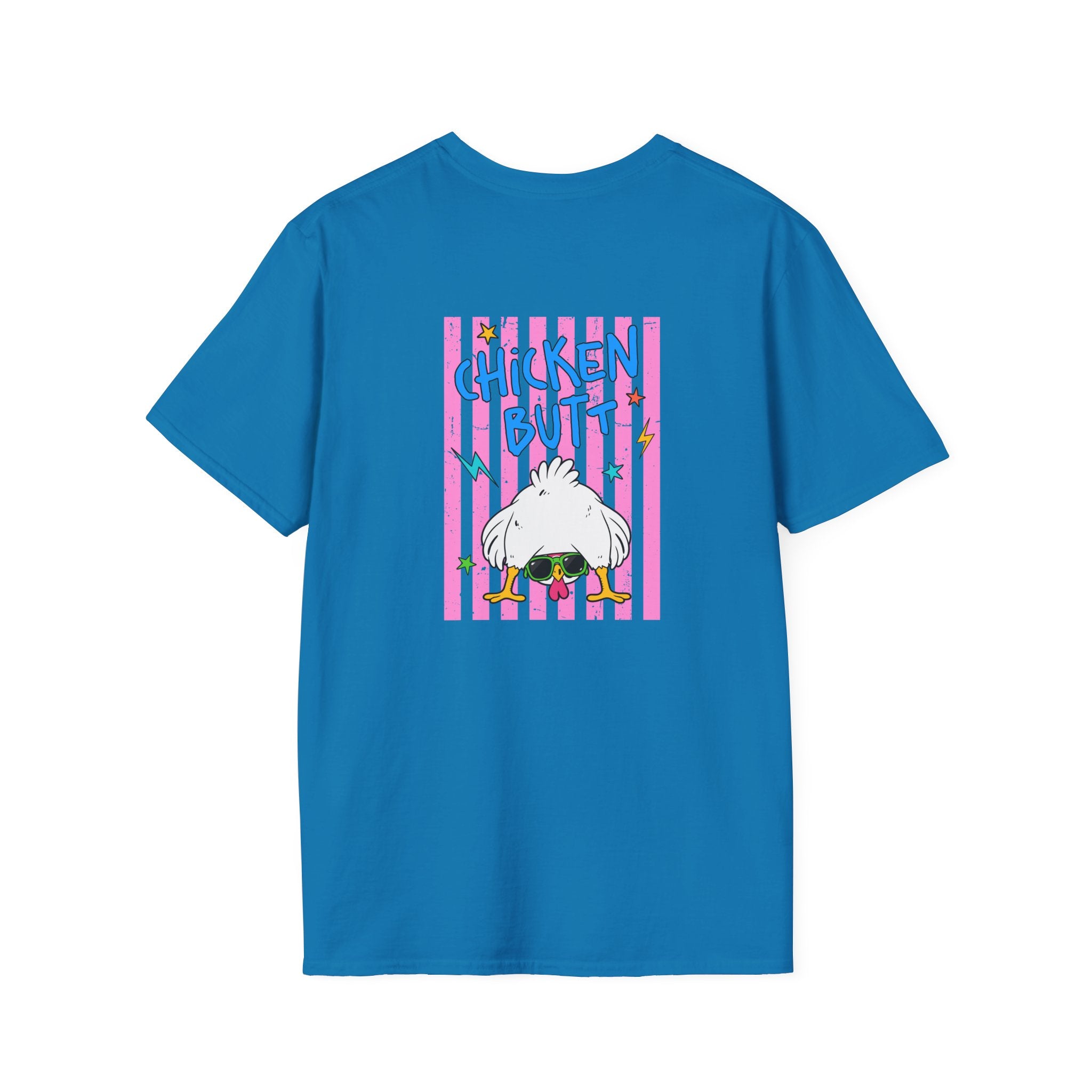 T-Shirt — "Guess What" Funny Sunglasses Chicken Graphic Tee