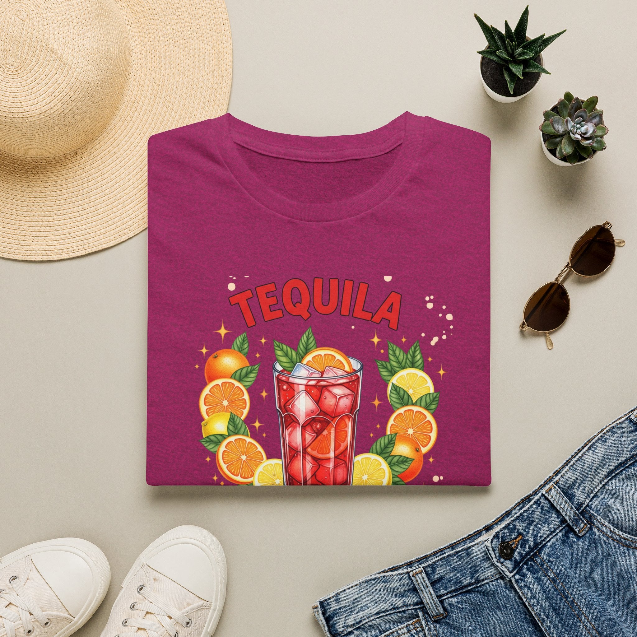Tequila Cocktail T-Shirt — "Tequila: Cheaper Than Therapy" Graphic Tee