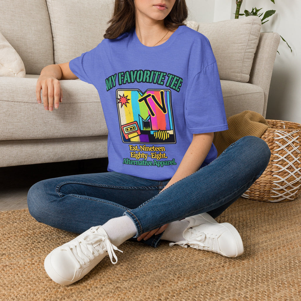 Retro TV Graphic T-Shirt — "My Favorite Tee" Vintage 90s Style