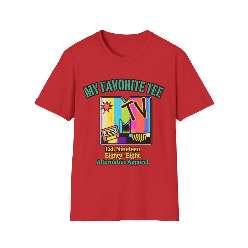 Retro TV Graphic T-Shirt — "My Favorite Tee" Vintage 90s Style