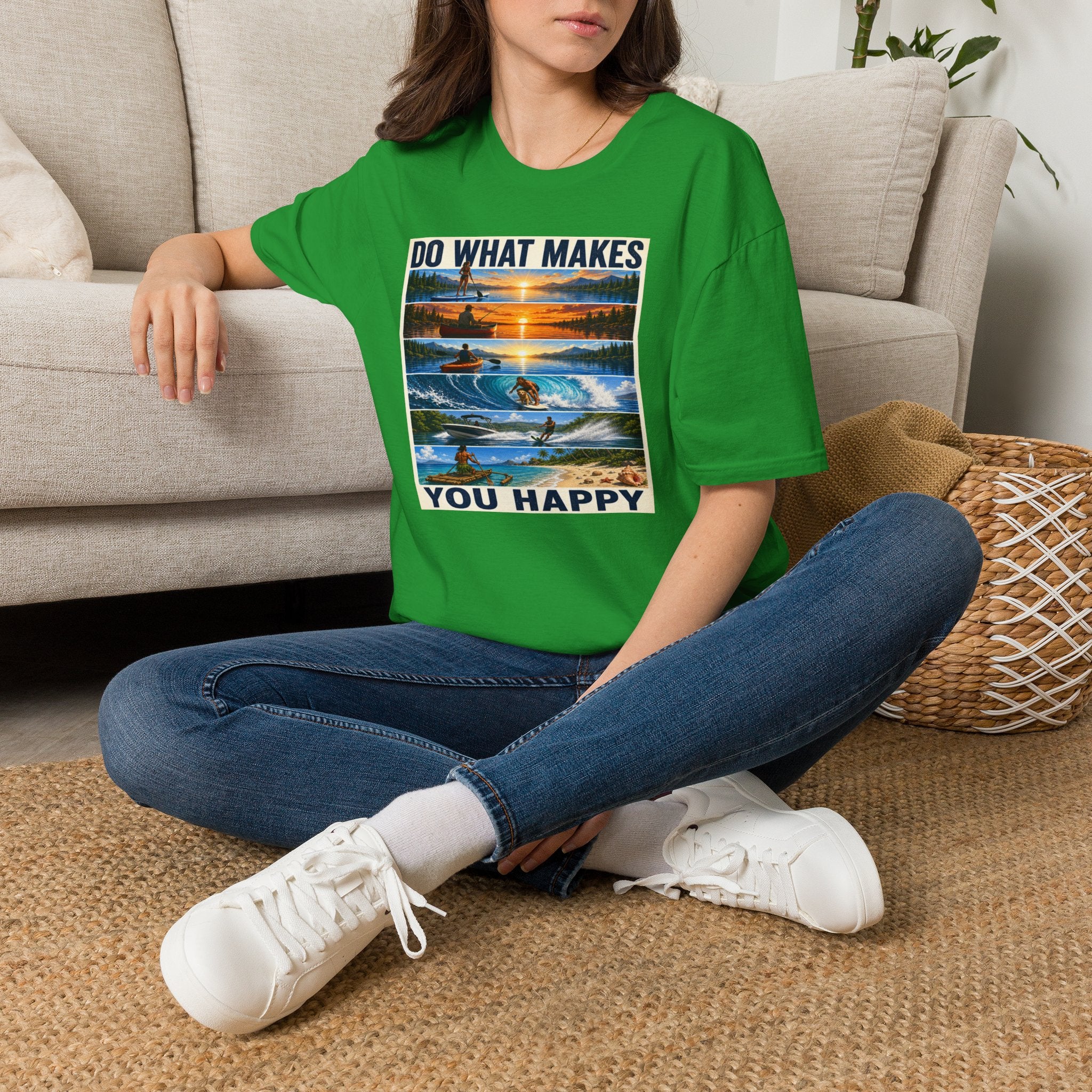 T‑Shirt — "Do What Makes You Happy" Outdoor Adventure Graphic Tee