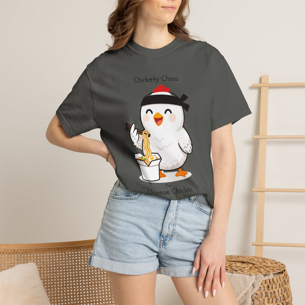 Chinese Chicken Ramen T-Shirt — Chickety China sumo Cute Noodle Chicken Graphic Tee