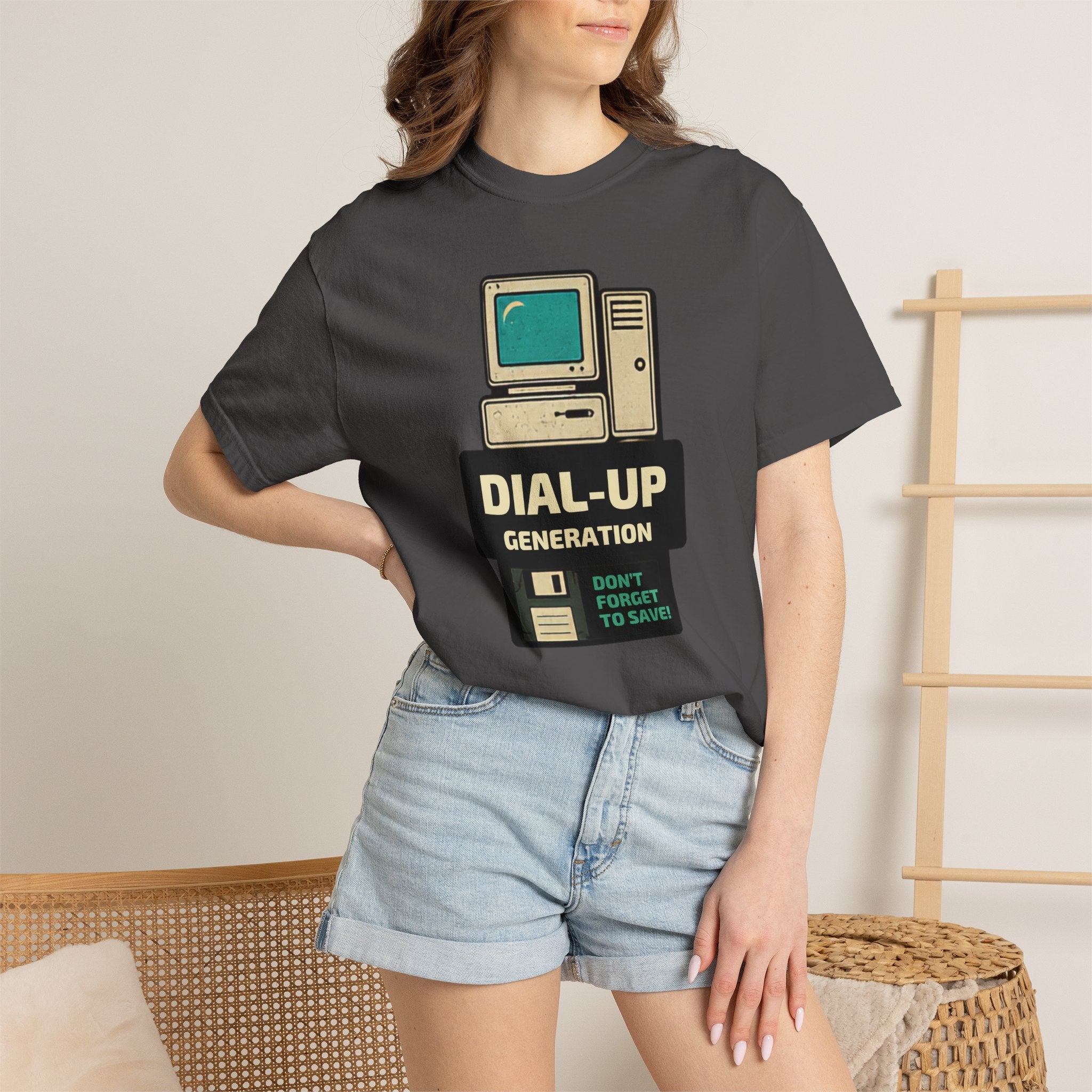Dial-Up Generation T-Shirt — Retro Computer Vintage Tech Tee