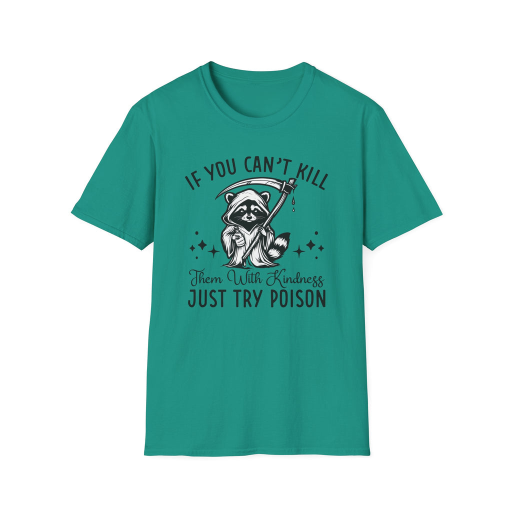 If You Can’t Kill Raccoon Tee — Funny Grim Reaper Graphic T-Shirt