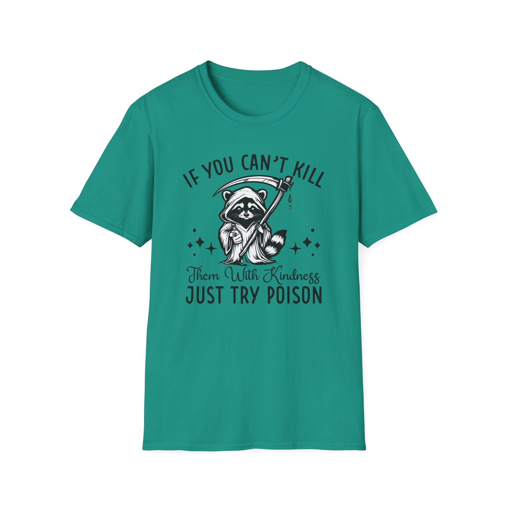 If You Can’t Kill Raccoon Tee — Funny Grim Reaper Graphic T-Shirt