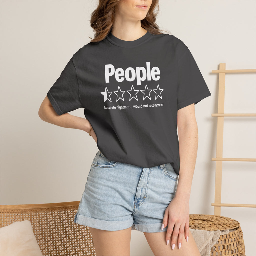 People 1-Star Rating T-Shirt — Funny Anti-Social Graphic Tee