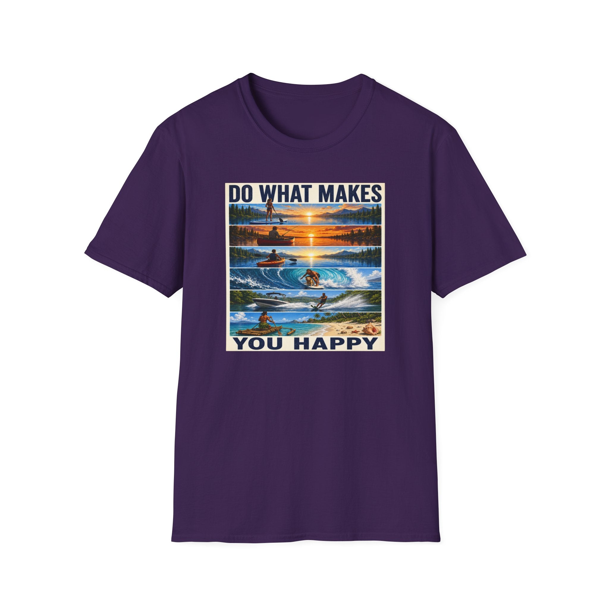 T‑Shirt — "Do What Makes You Happy" Outdoor Adventure Graphic Tee