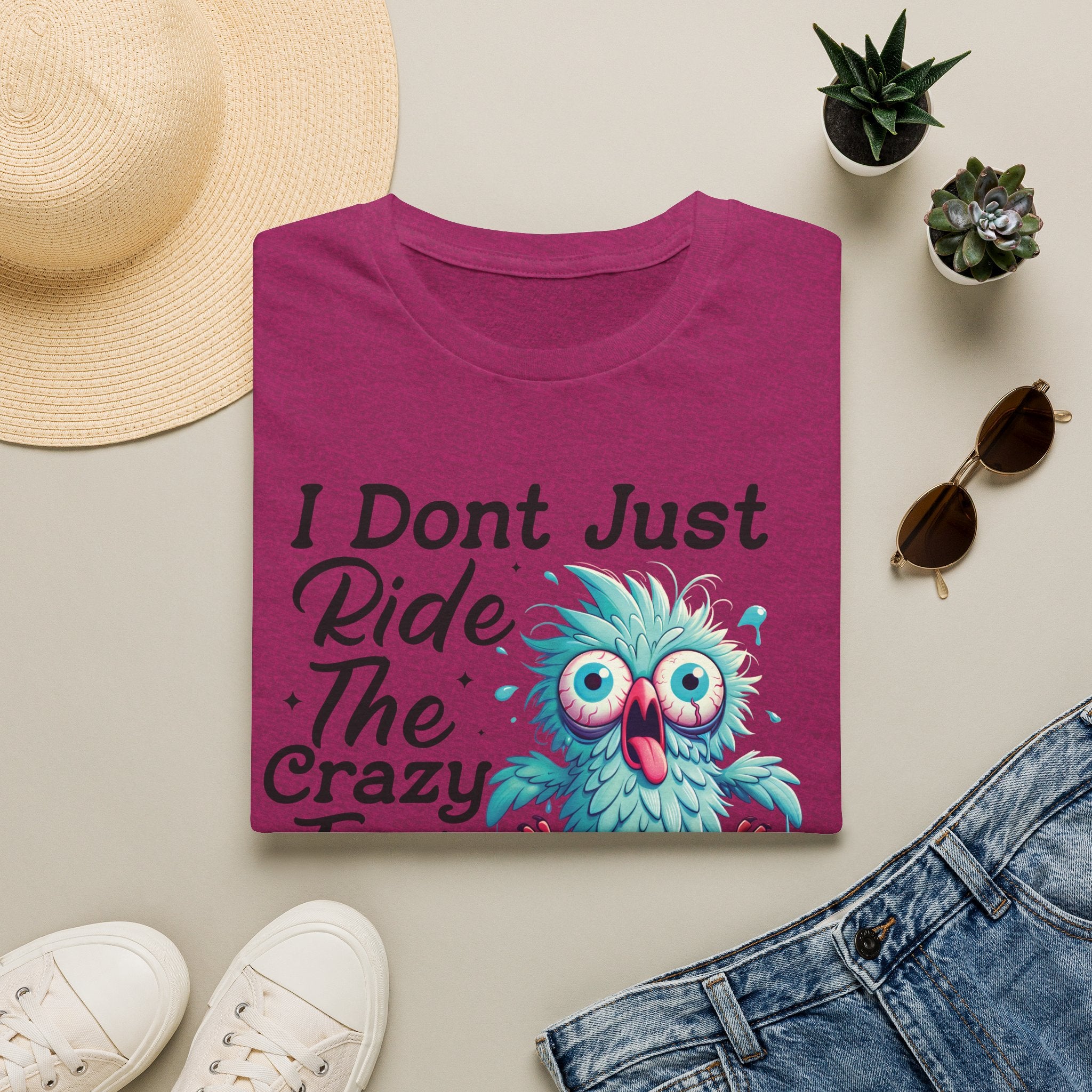 Crazy Train Bird Owl T-Shirt — "I Don't Just Ride the Crazy Train, I Drive It" Graphic Tee