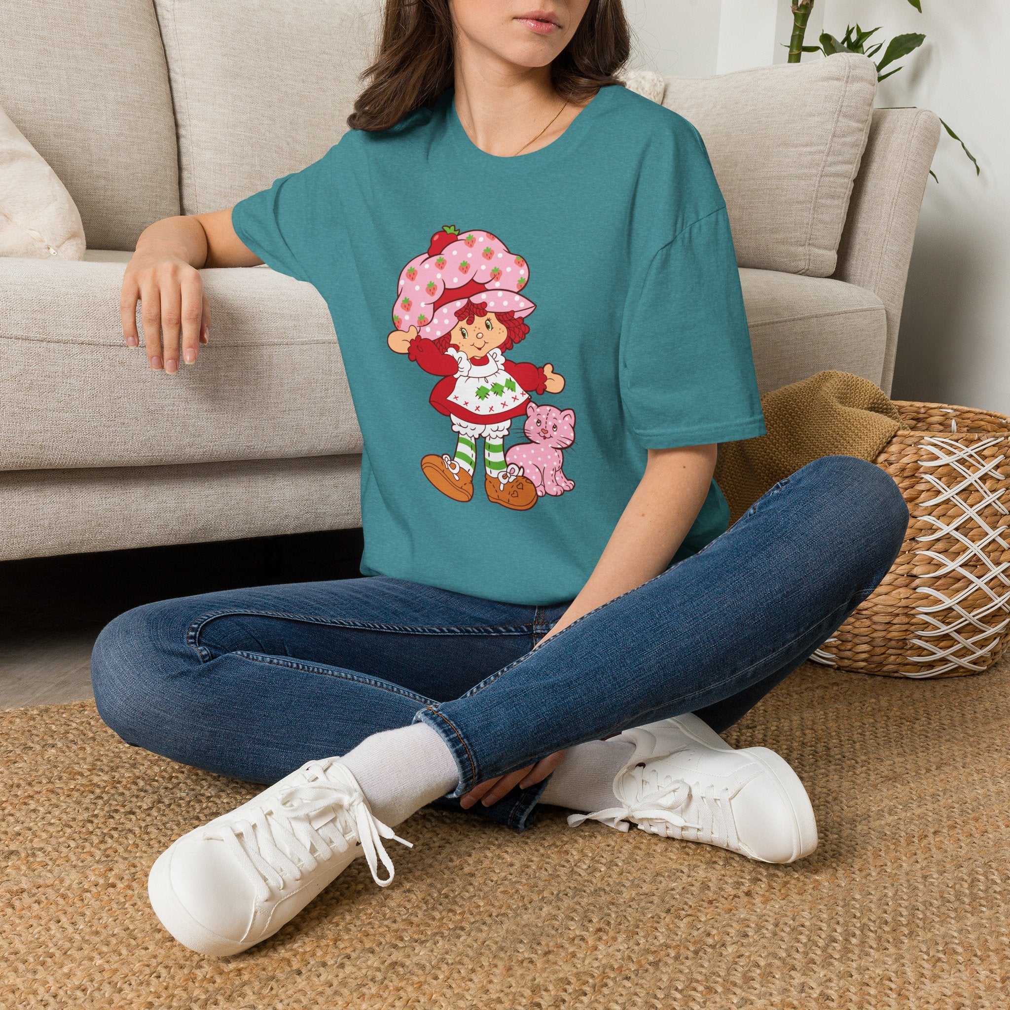 Strawberry Shortcake Graphic T-Shirt — Cute Retro Kids Character Tee