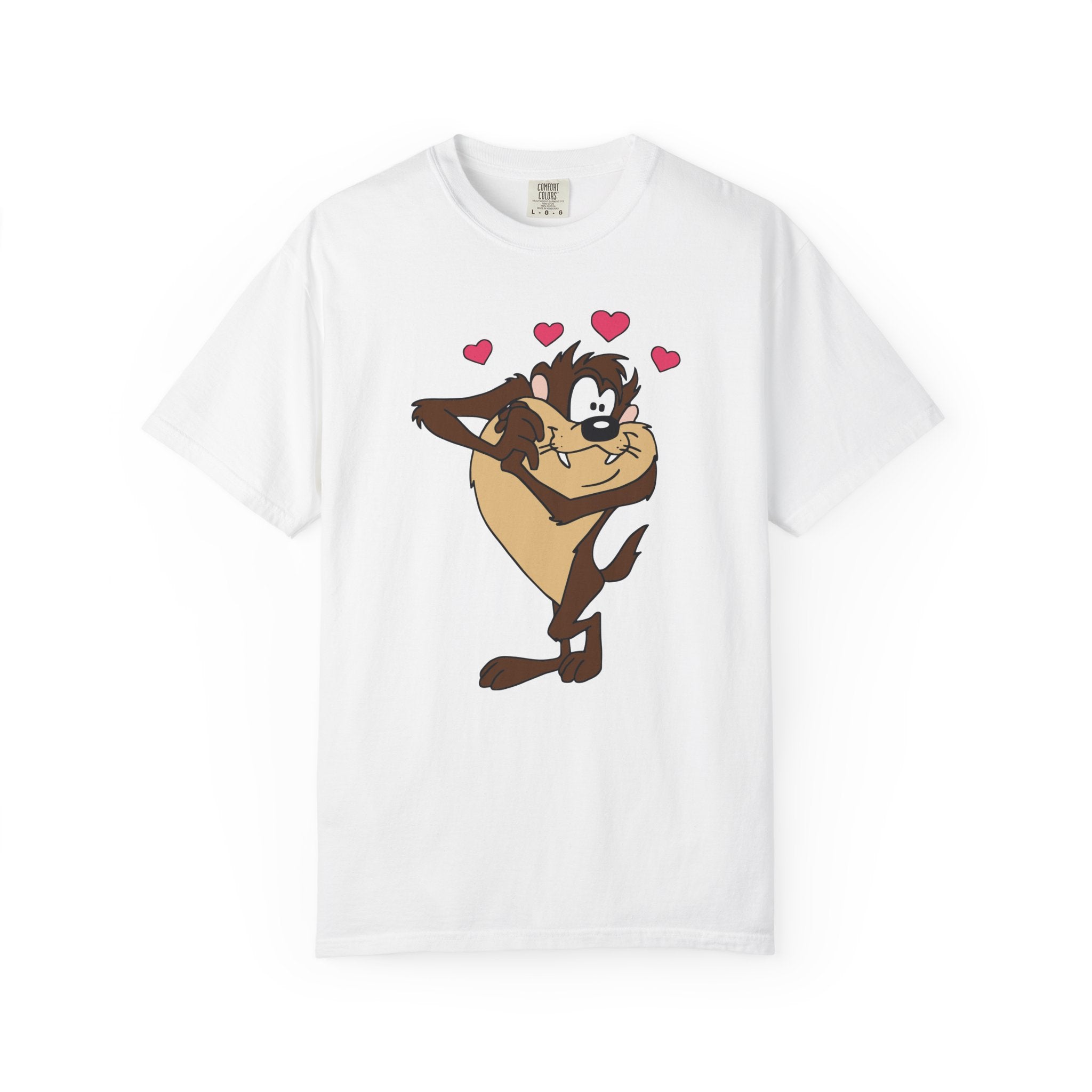 TAZ LOVE Tasmanian Devil Hug Design (Hearts) cartoon