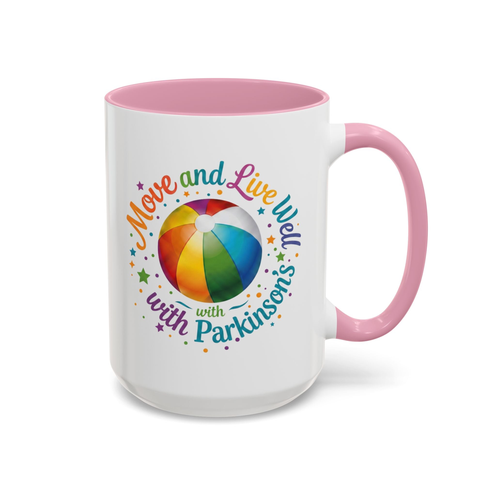 Move Live Well Parkinsons Debra Colorful Mugs (11oz, 15oz)