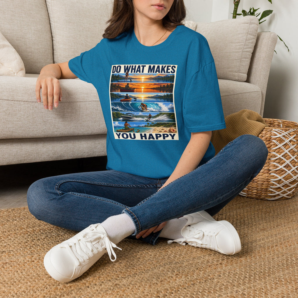 T‑Shirt — "Do What Makes You Happy" Outdoor Adventure Graphic Tee