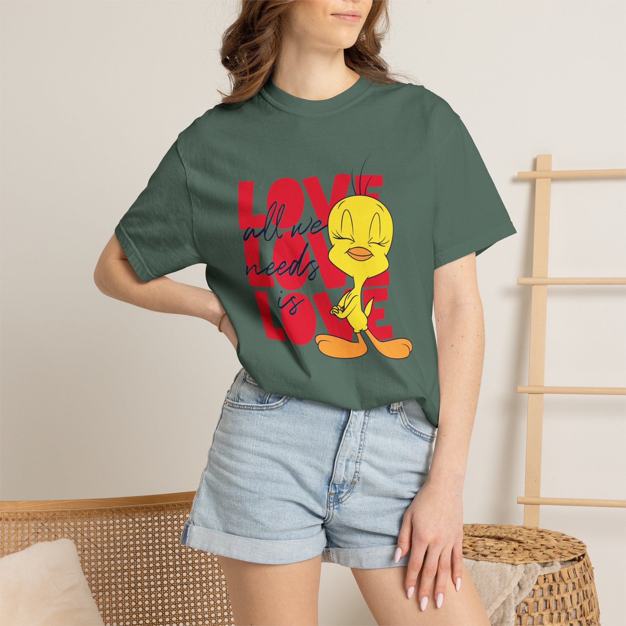 Tweety 'Love' Graphic T-Shirt — Cute Cartoon Valentine Tee