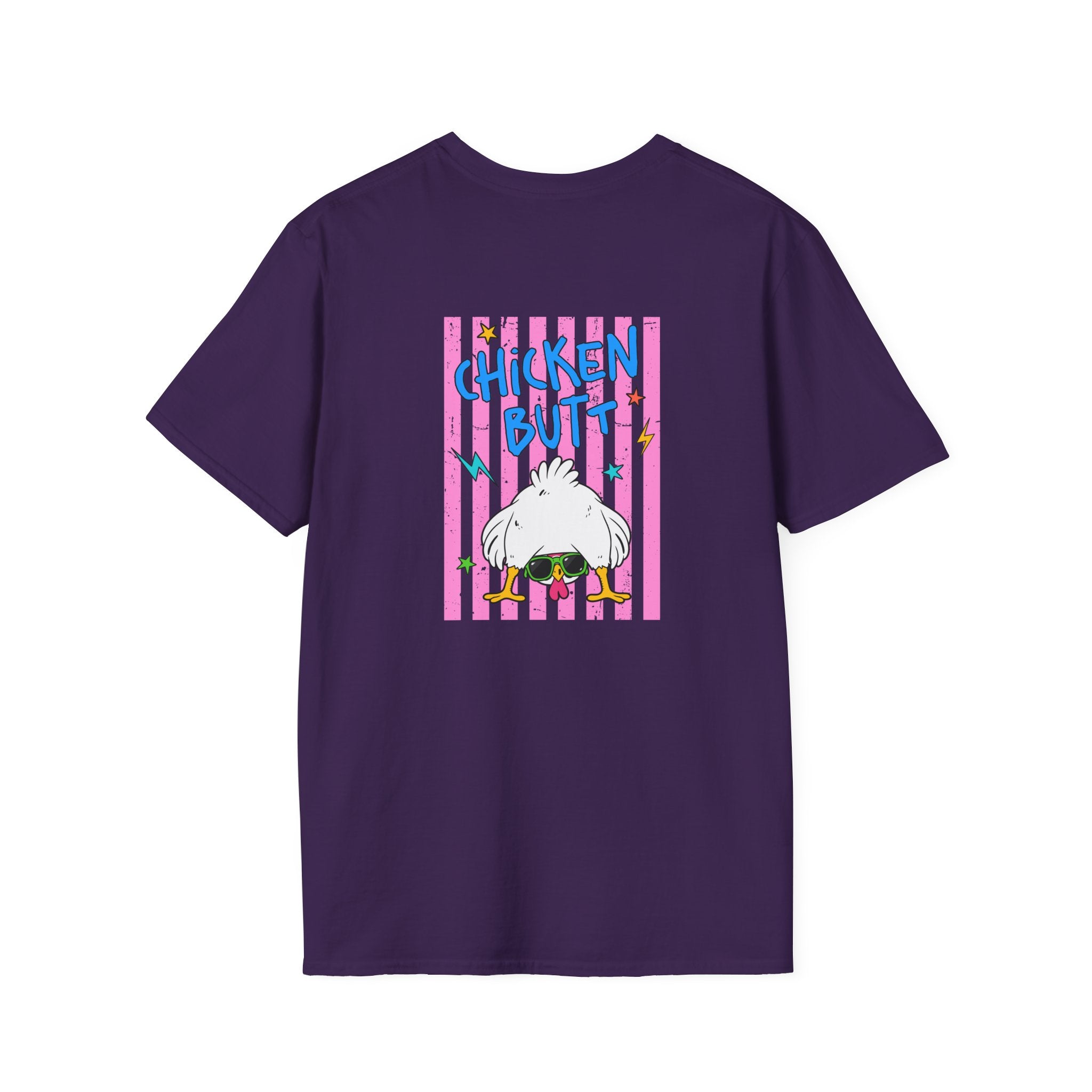 T-Shirt — "Guess What" Funny Sunglasses Chicken Graphic Tee