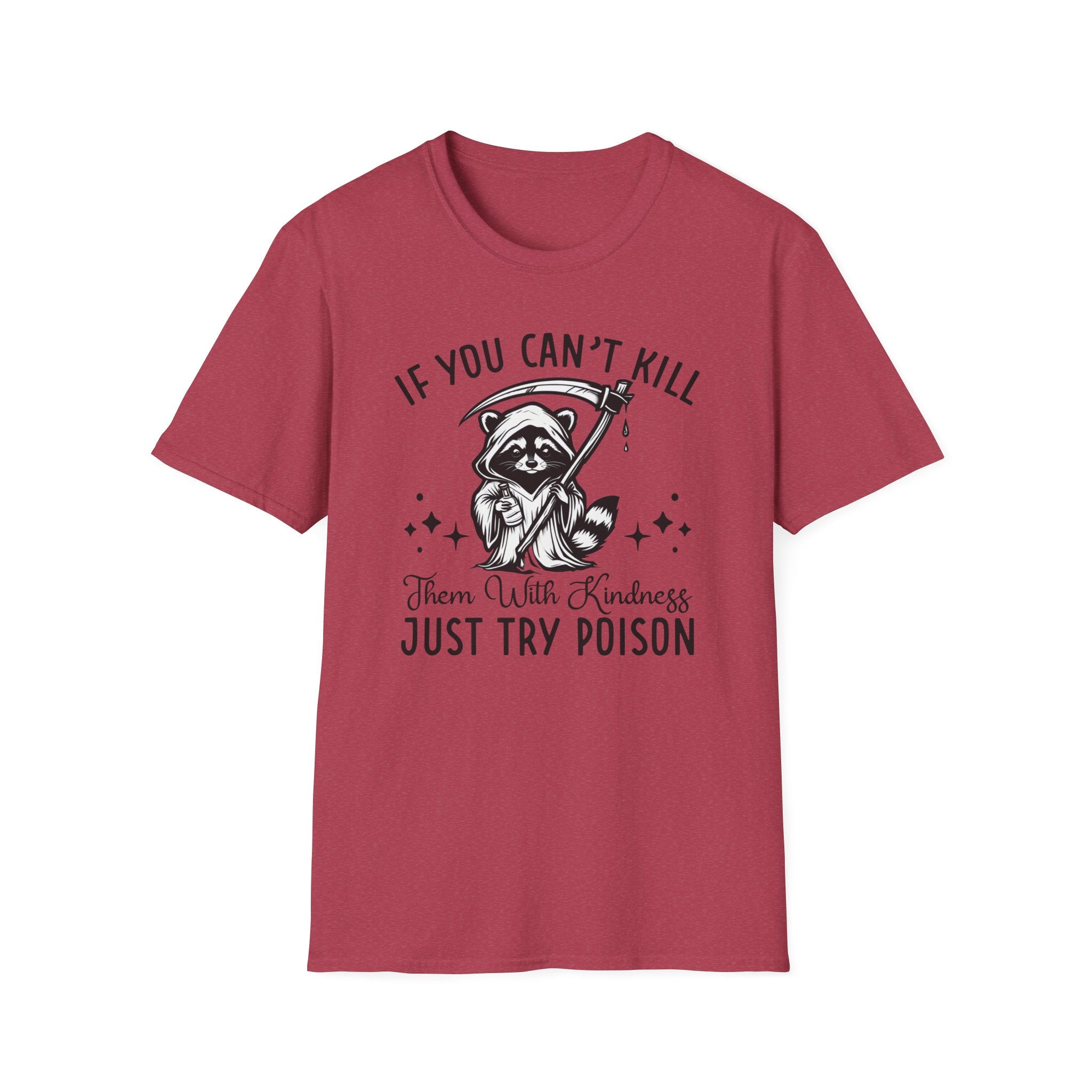 If You Can’t Kill Raccoon Tee — Funny Grim Reaper Graphic T-Shirt