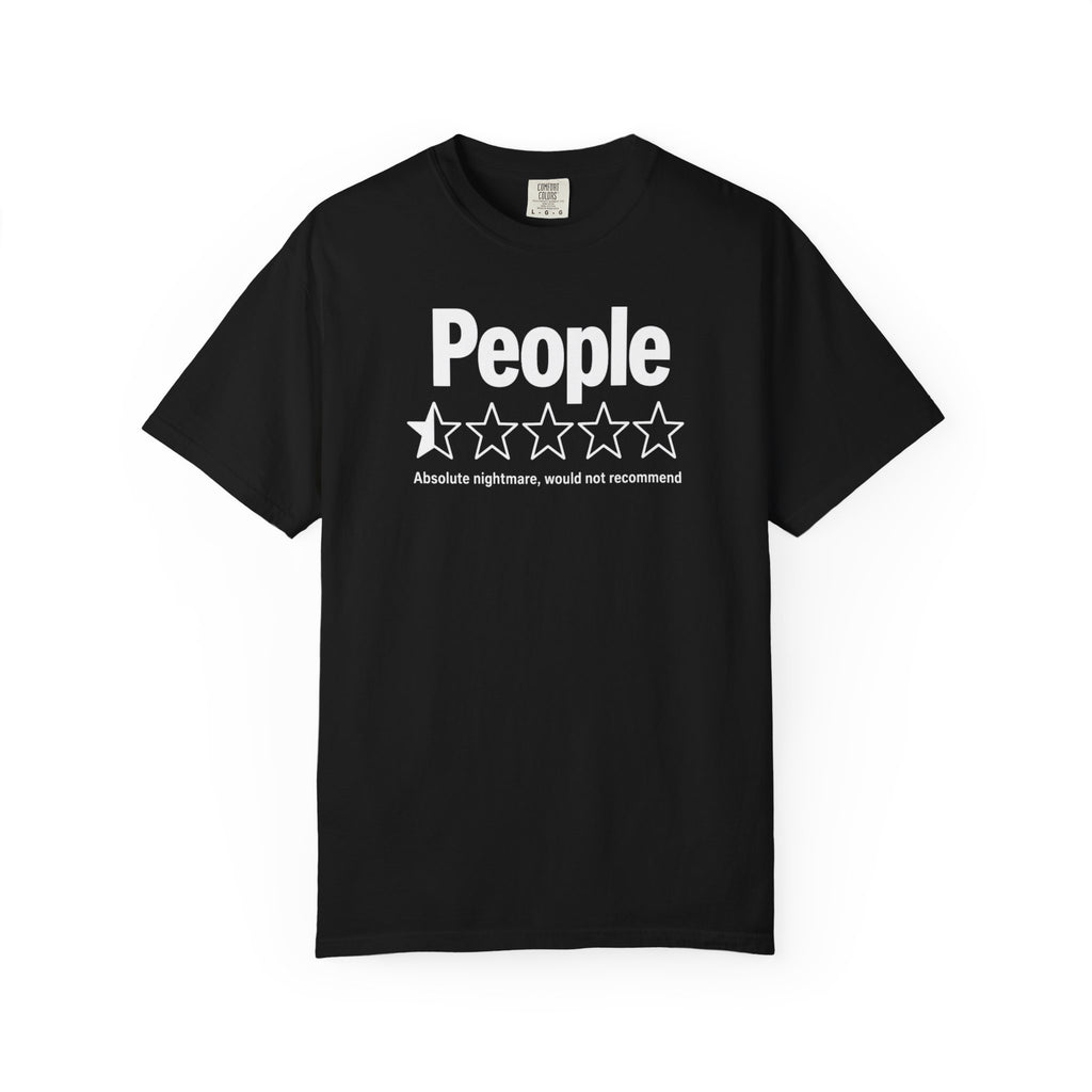 People 1-Star Rating T-Shirt — Funny Anti-Social Graphic Tee