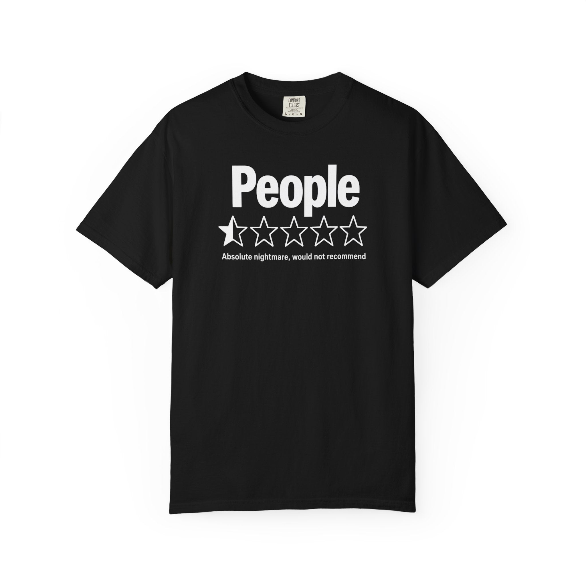 People 1-Star Rating T-Shirt — Funny Anti-Social Graphic Tee