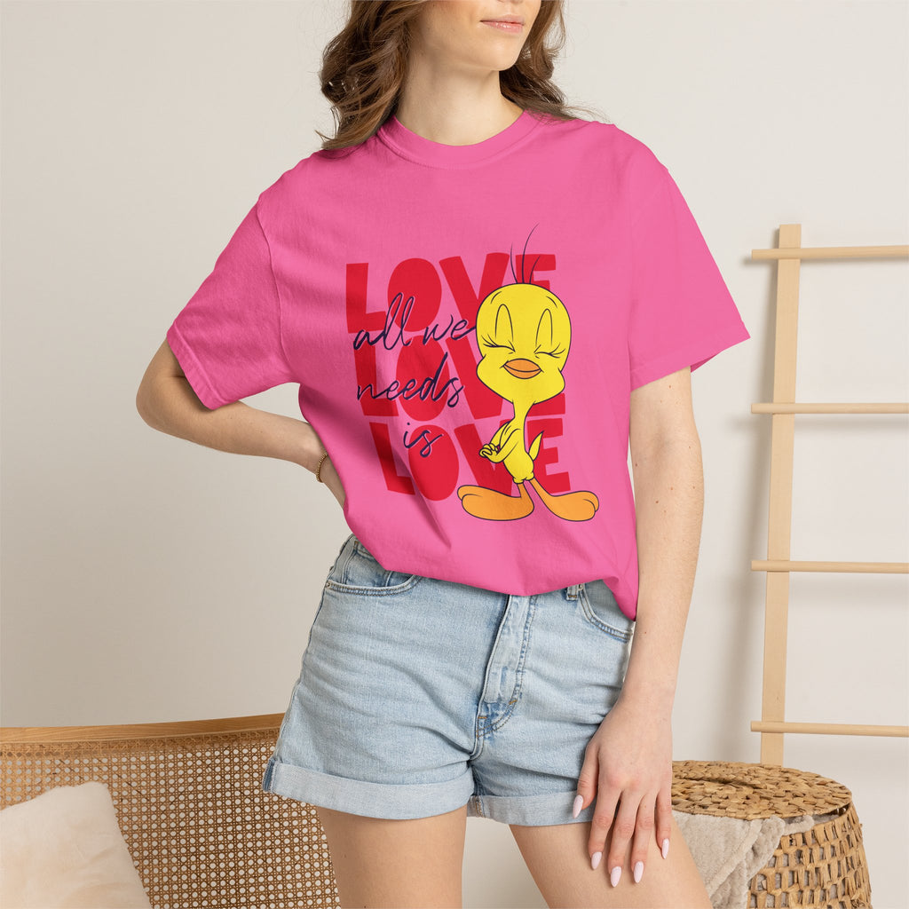 Tweety 'Love' Graphic T-Shirt — Cute Cartoon Valentine Tee
