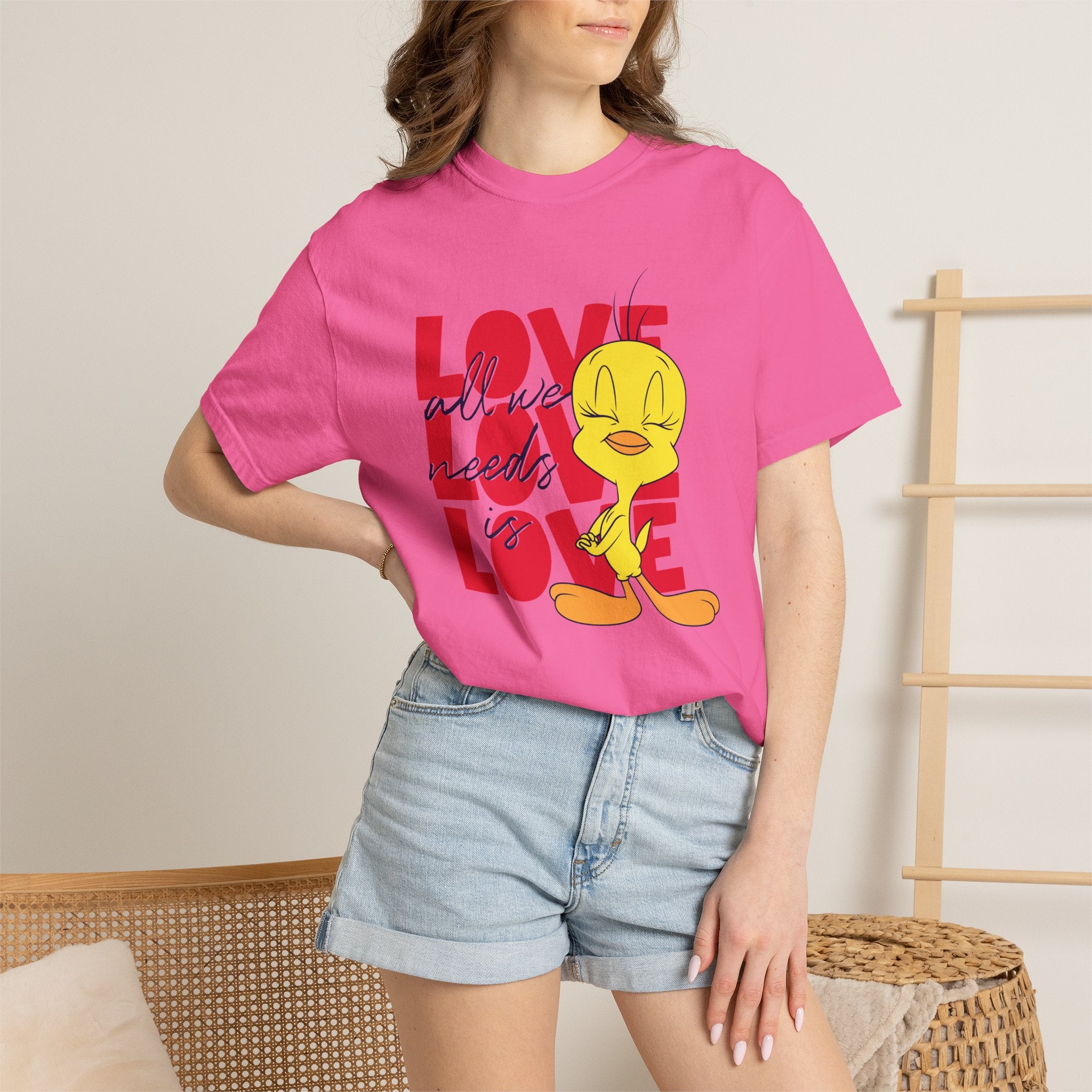 Tweety 'Love' Graphic T-Shirt — Cute Cartoon Valentine Tee