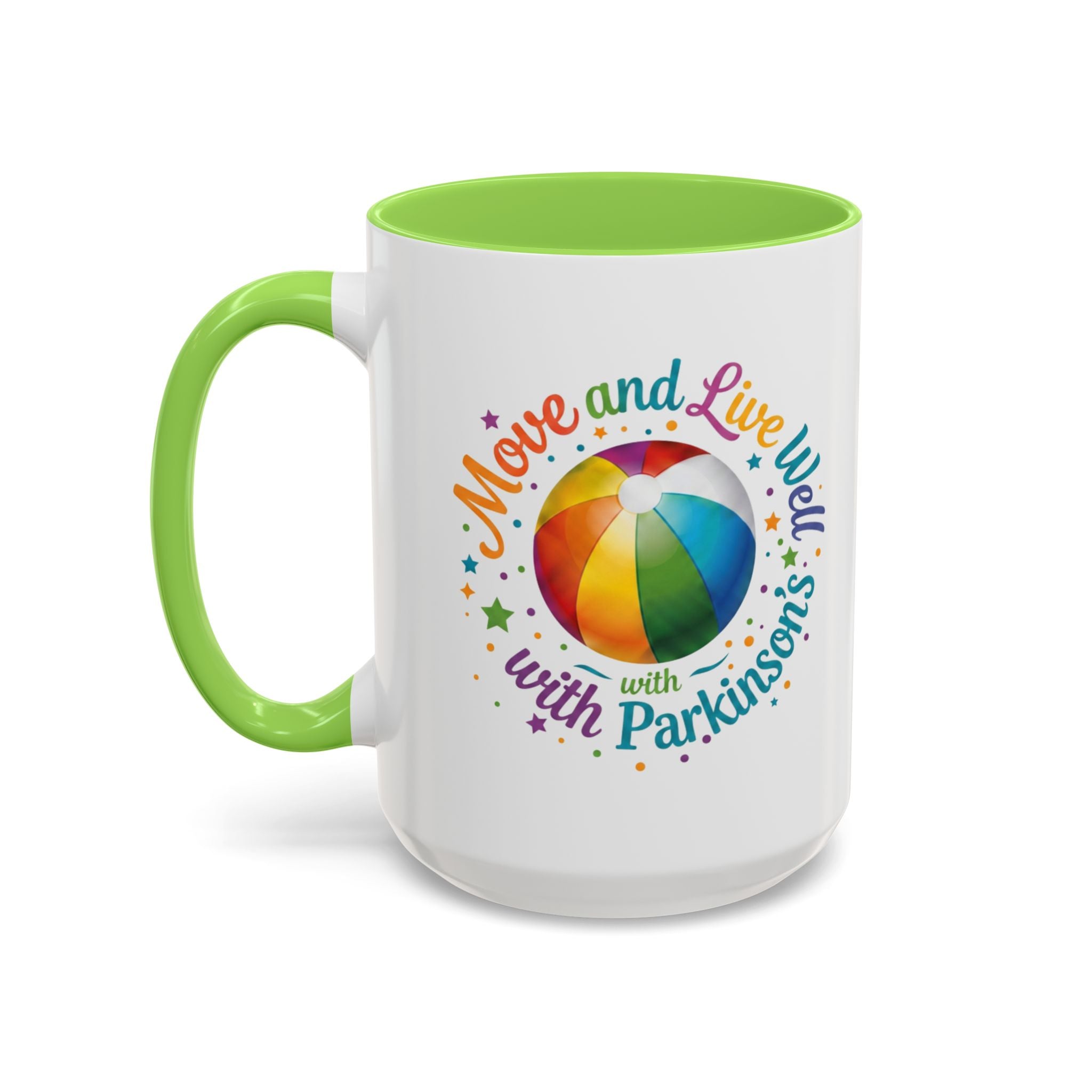 Move Live Well Parkinsons Debra Colorful Mugs (11oz, 15oz)