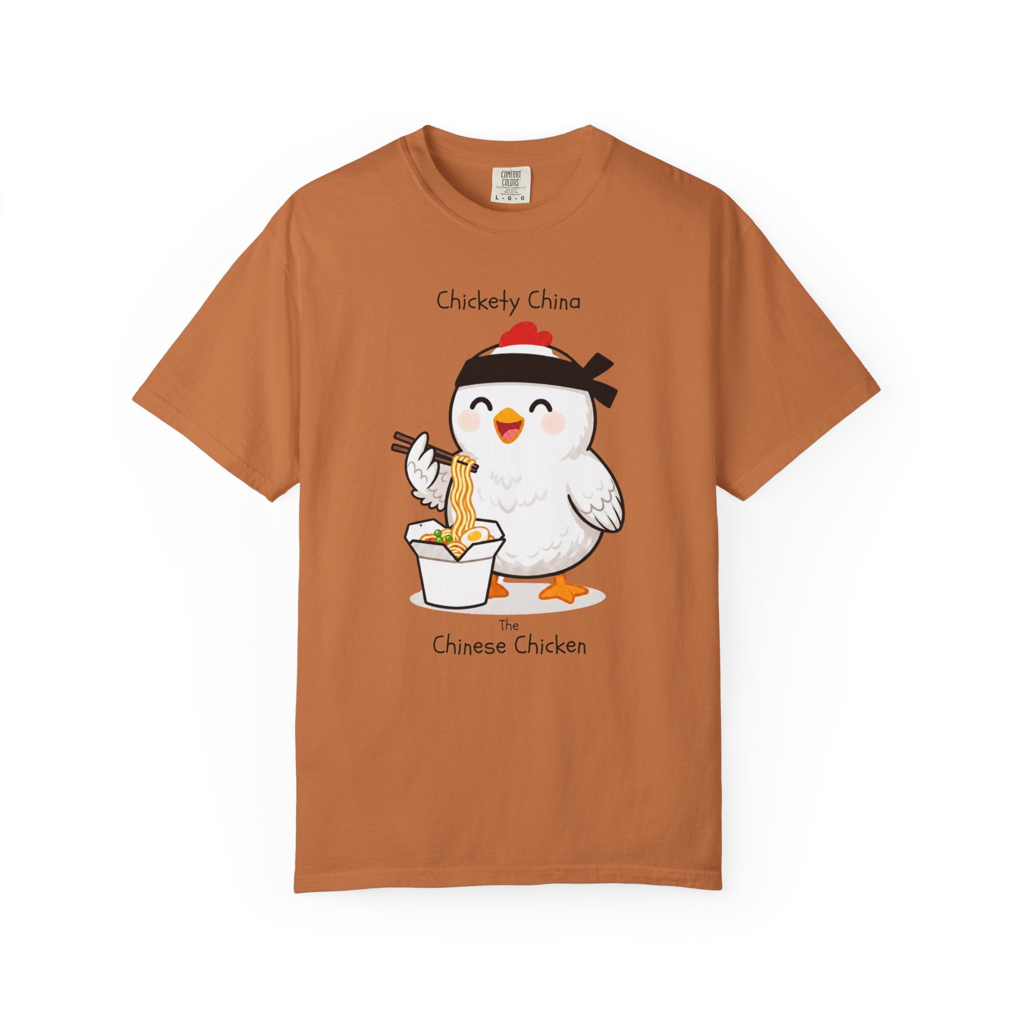 Chinese Chicken Ramen T-Shirt — Chickety China sumo Cute Noodle Chicken Graphic Tee