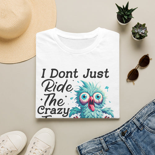 Crazy Train Bird Owl T-Shirt — "I Don't Just Ride the Crazy Train, I Drive It" Graphic Tee
