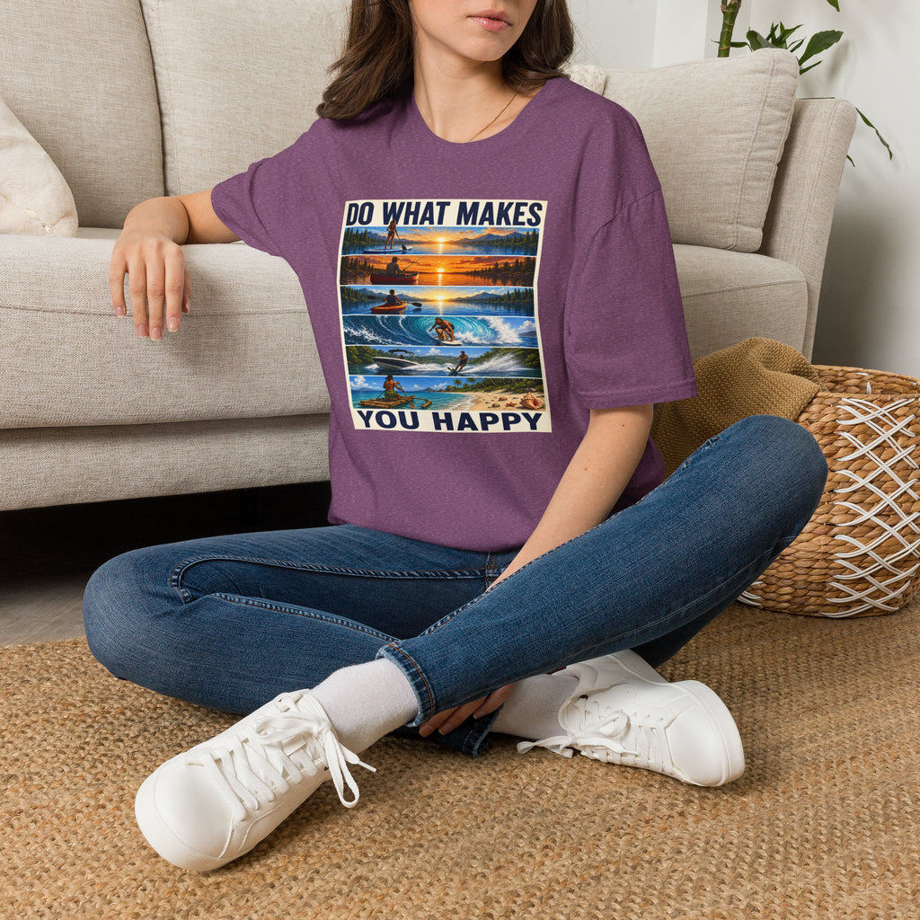 T‑Shirt — "Do What Makes You Happy" Outdoor Adventure Graphic Tee