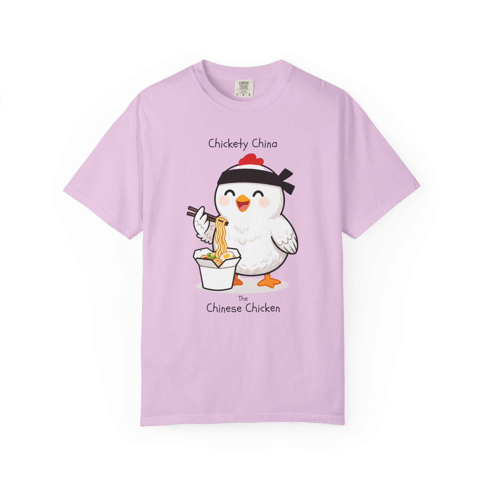 Chinese Chicken Ramen T-Shirt — Chickety China sumo Cute Noodle Chicken Graphic Tee
