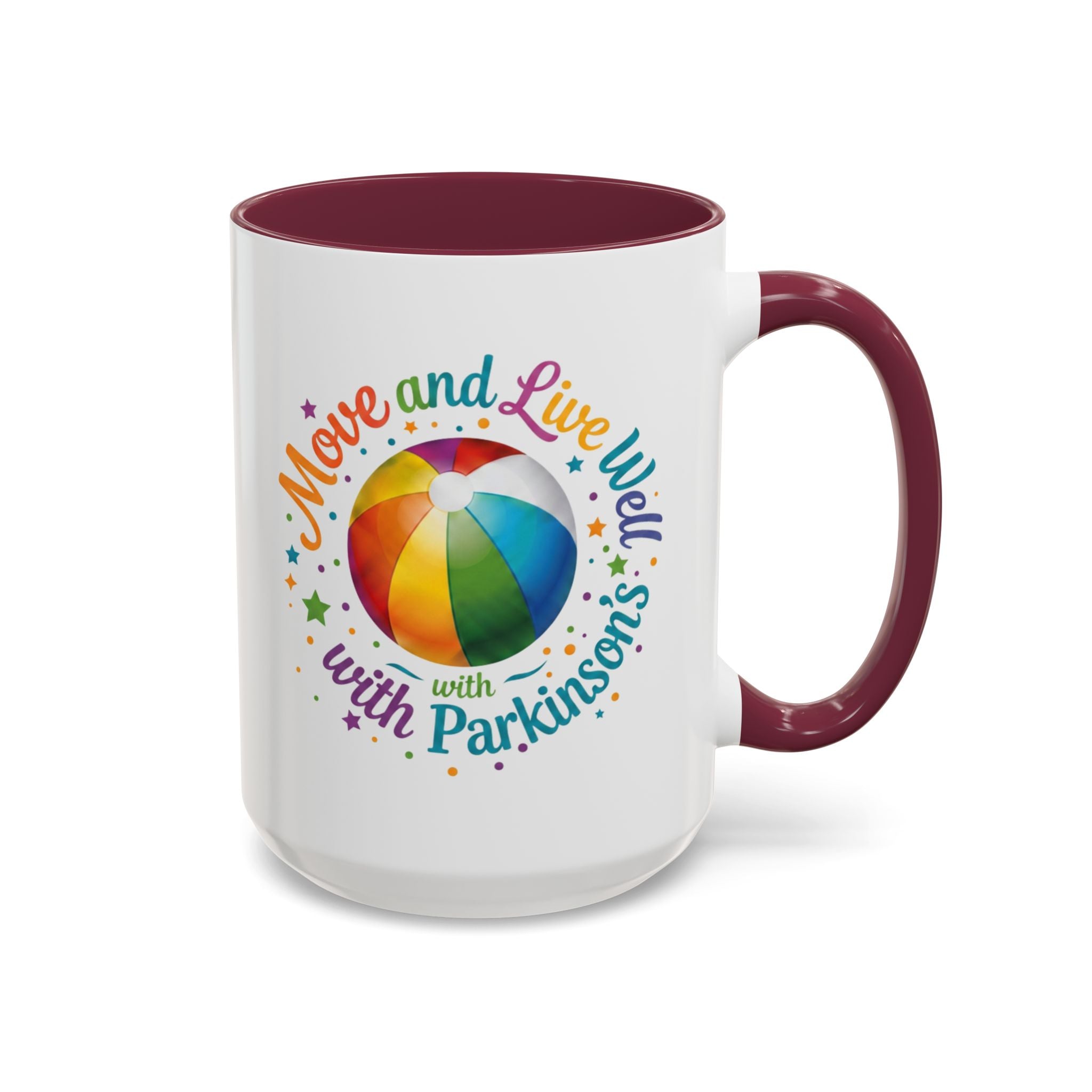 Move Live Well Parkinsons Debra Colorful Mugs (11oz, 15oz)