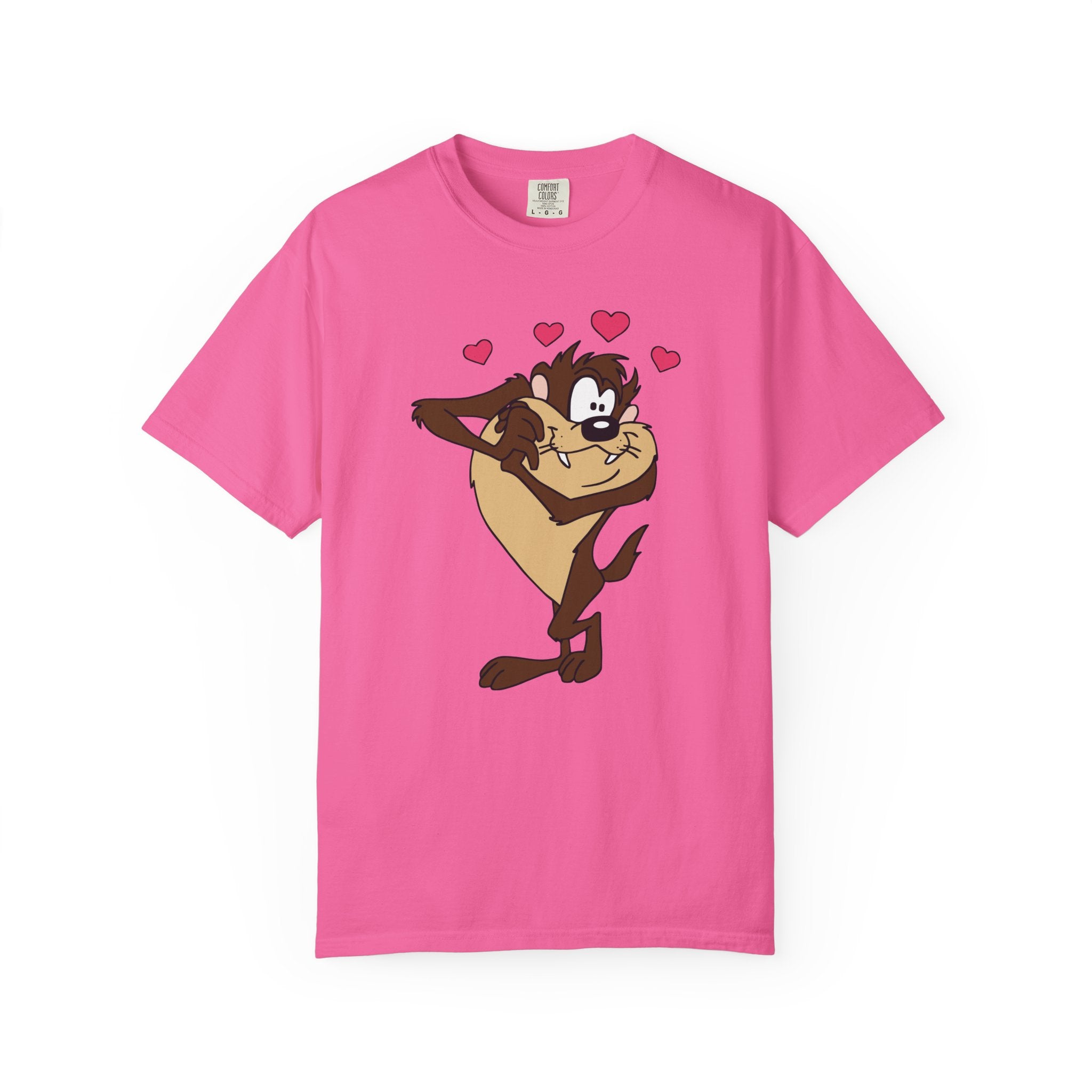 TAZ LOVE Tasmanian Devil Hug Design (Hearts) cartoon