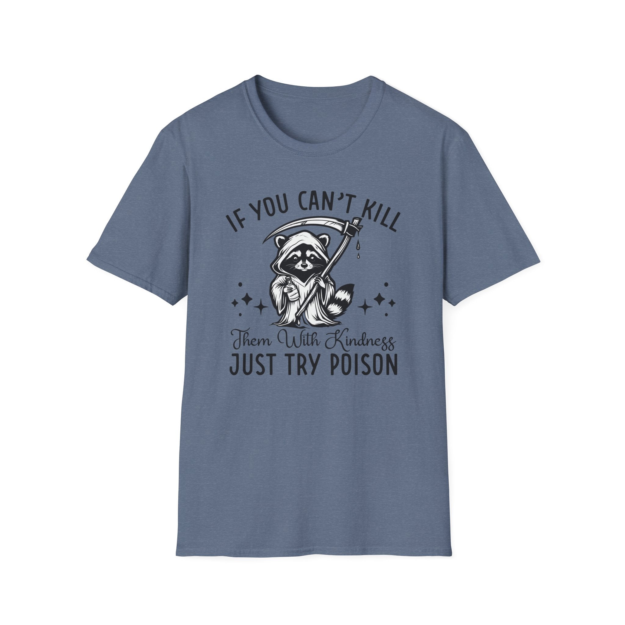 If You Can’t Kill Raccoon Tee — Funny Grim Reaper Graphic T-Shirt