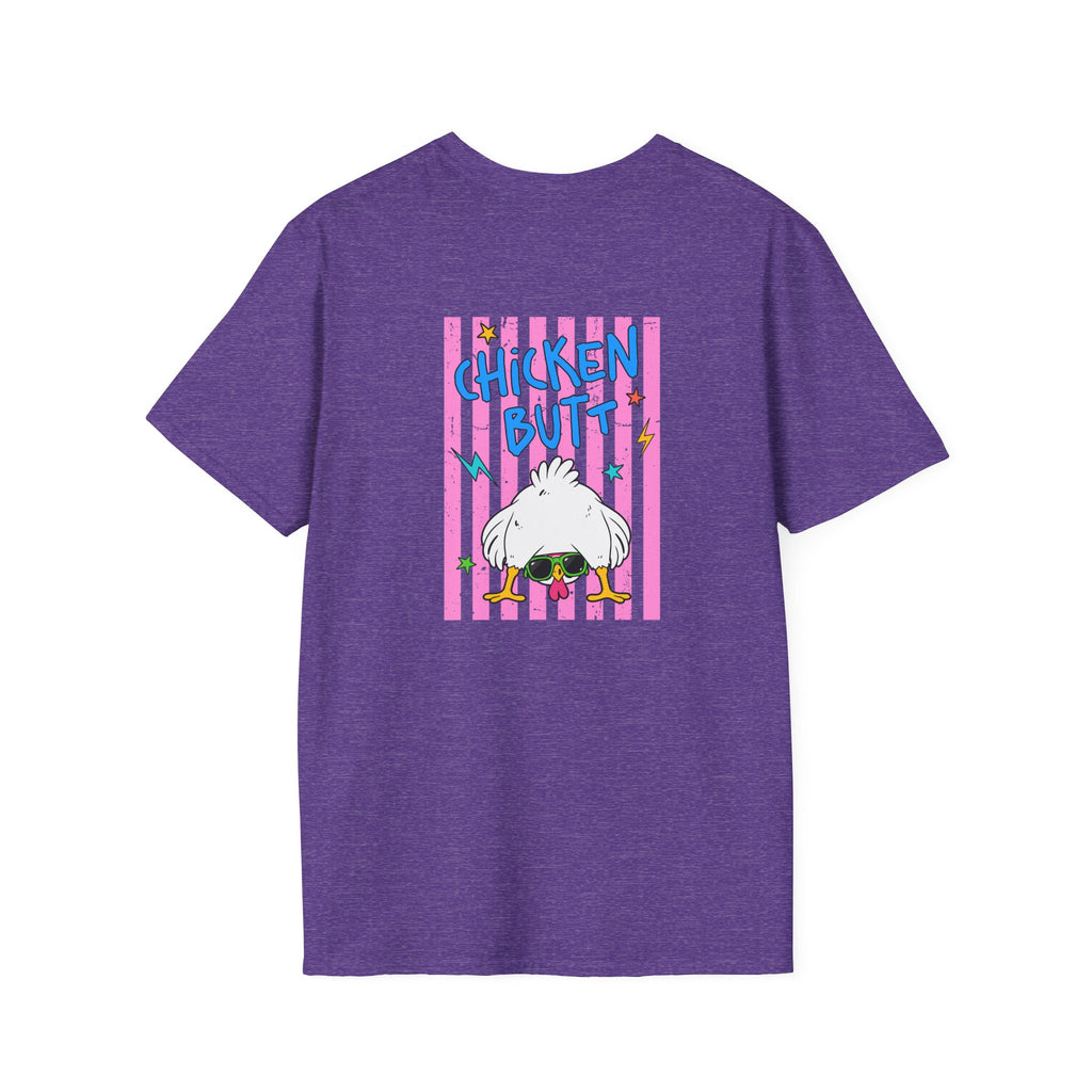 T-Shirt — "Guess What" Funny Sunglasses Chicken Graphic Tee