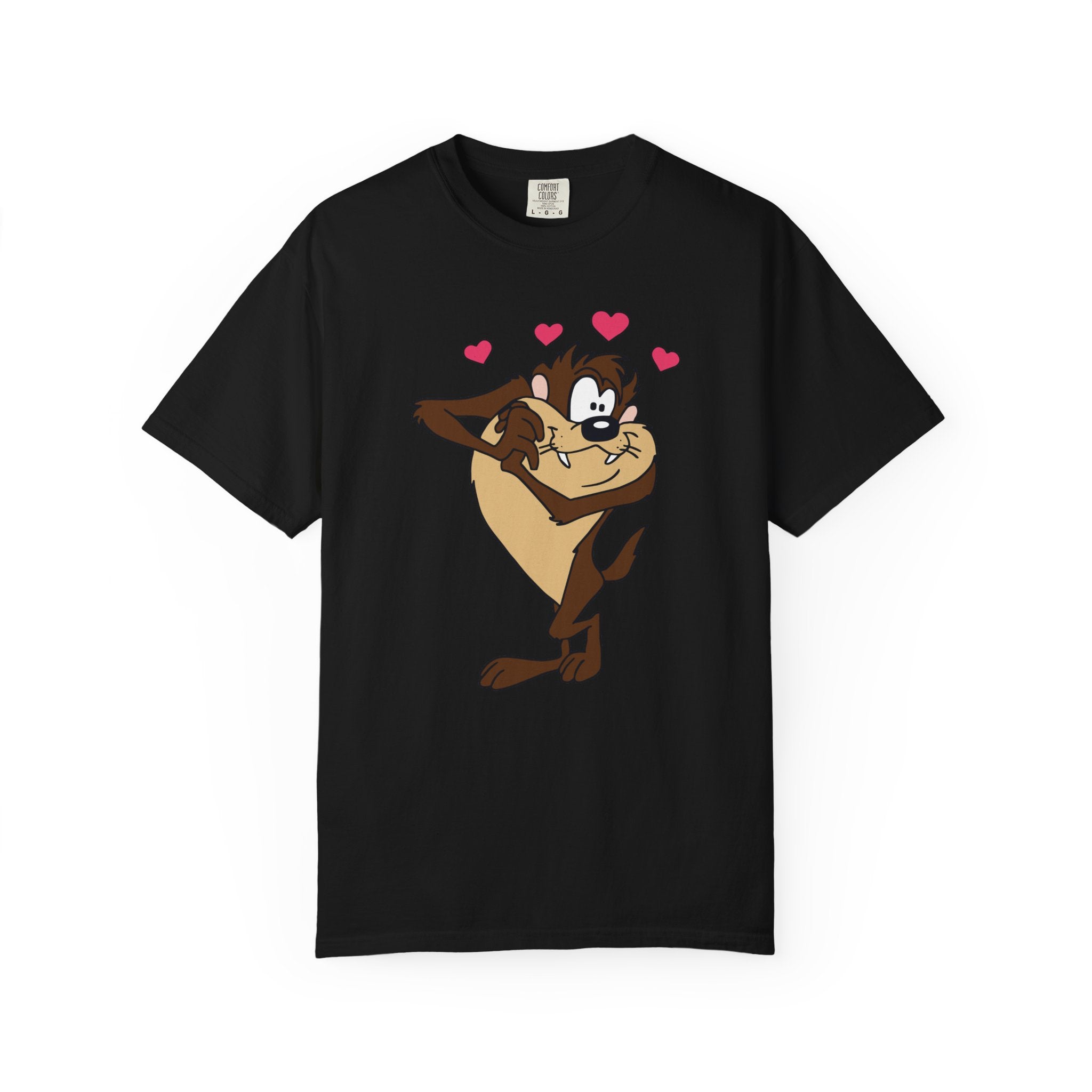 TAZ LOVE Tasmanian Devil Hug Design (Hearts) cartoon