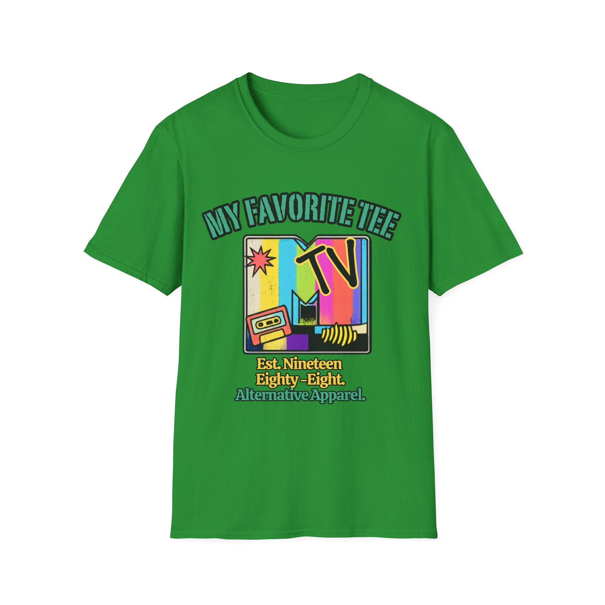 Retro TV Graphic T-Shirt — "My Favorite Tee" Vintage 90s Style