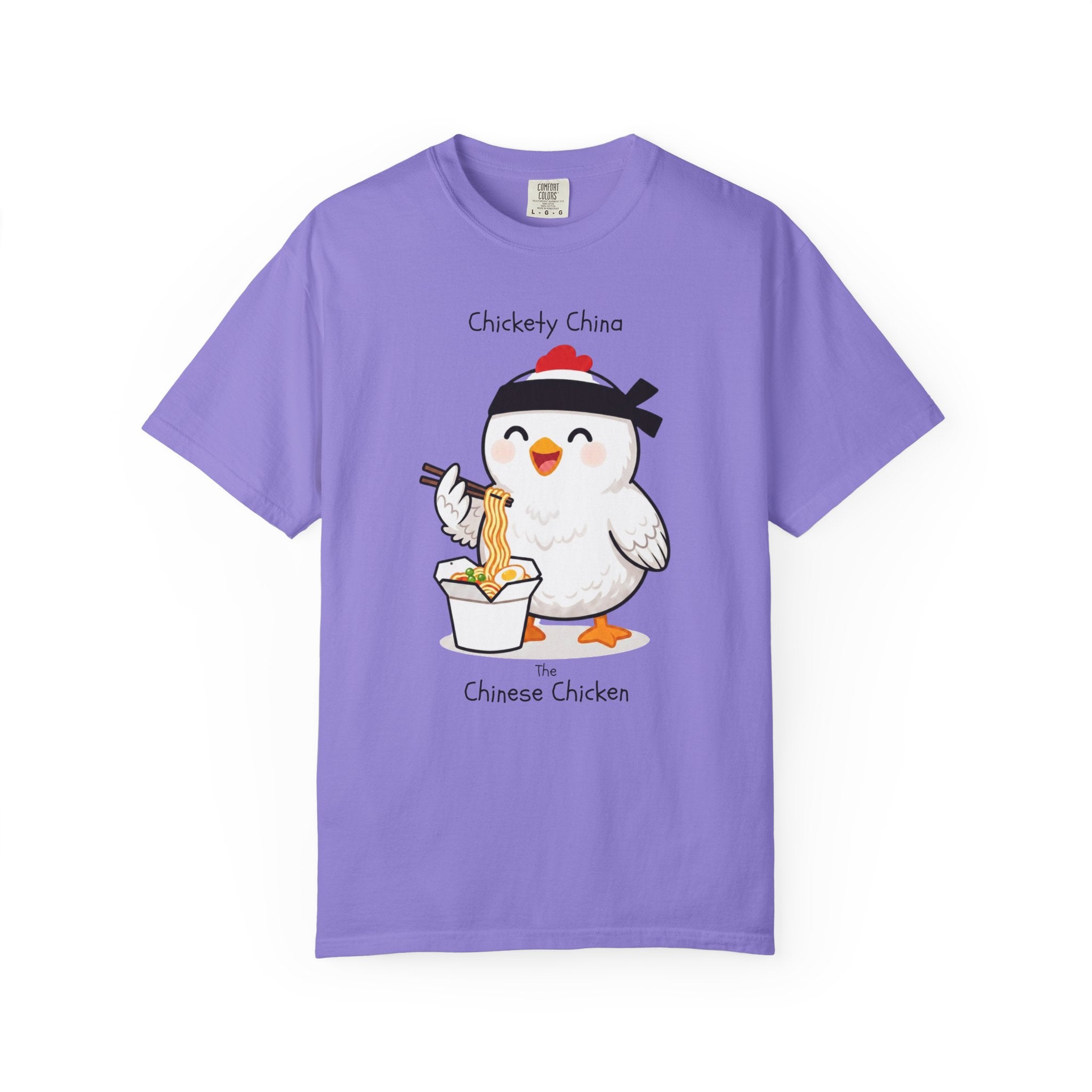 Chinese Chicken Ramen T-Shirt — Chickety China sumo Cute Noodle Chicken Graphic Tee