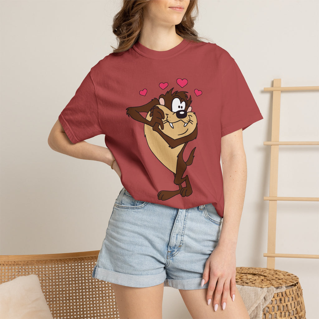 TAZ LOVE Tasmanian Devil Hug Design (Hearts) cartoon