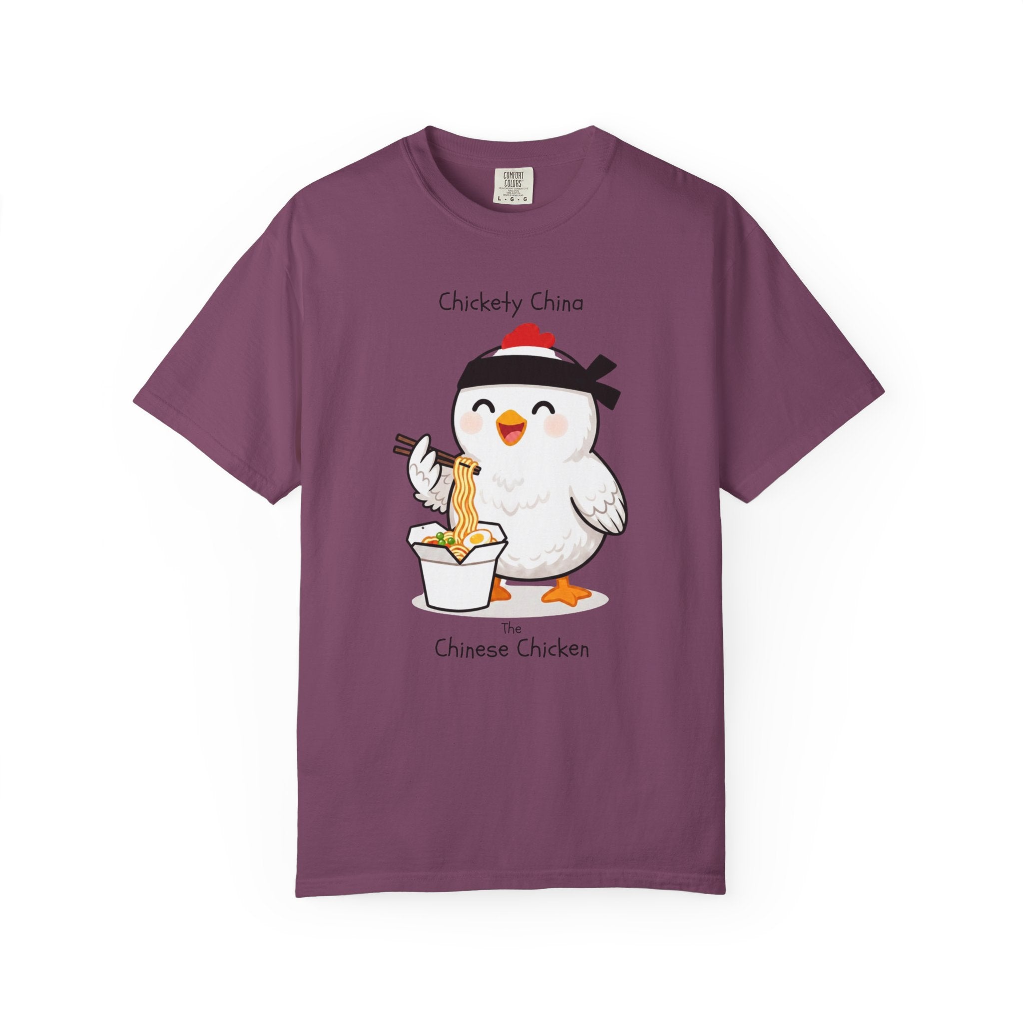 Chinese Chicken Ramen T-Shirt — Chickety China sumo Cute Noodle Chicken Graphic Tee