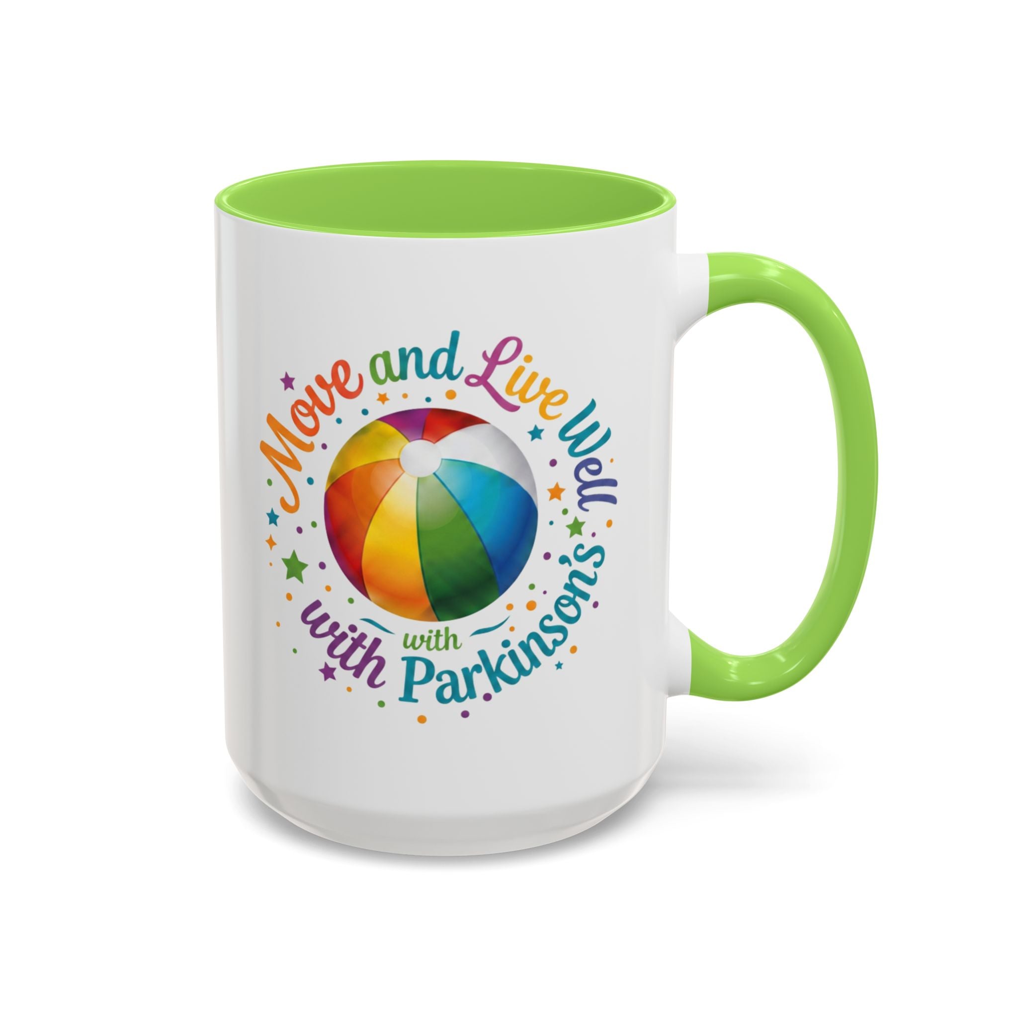Move Live Well Parkinsons Debra Colorful Mugs (11oz, 15oz)